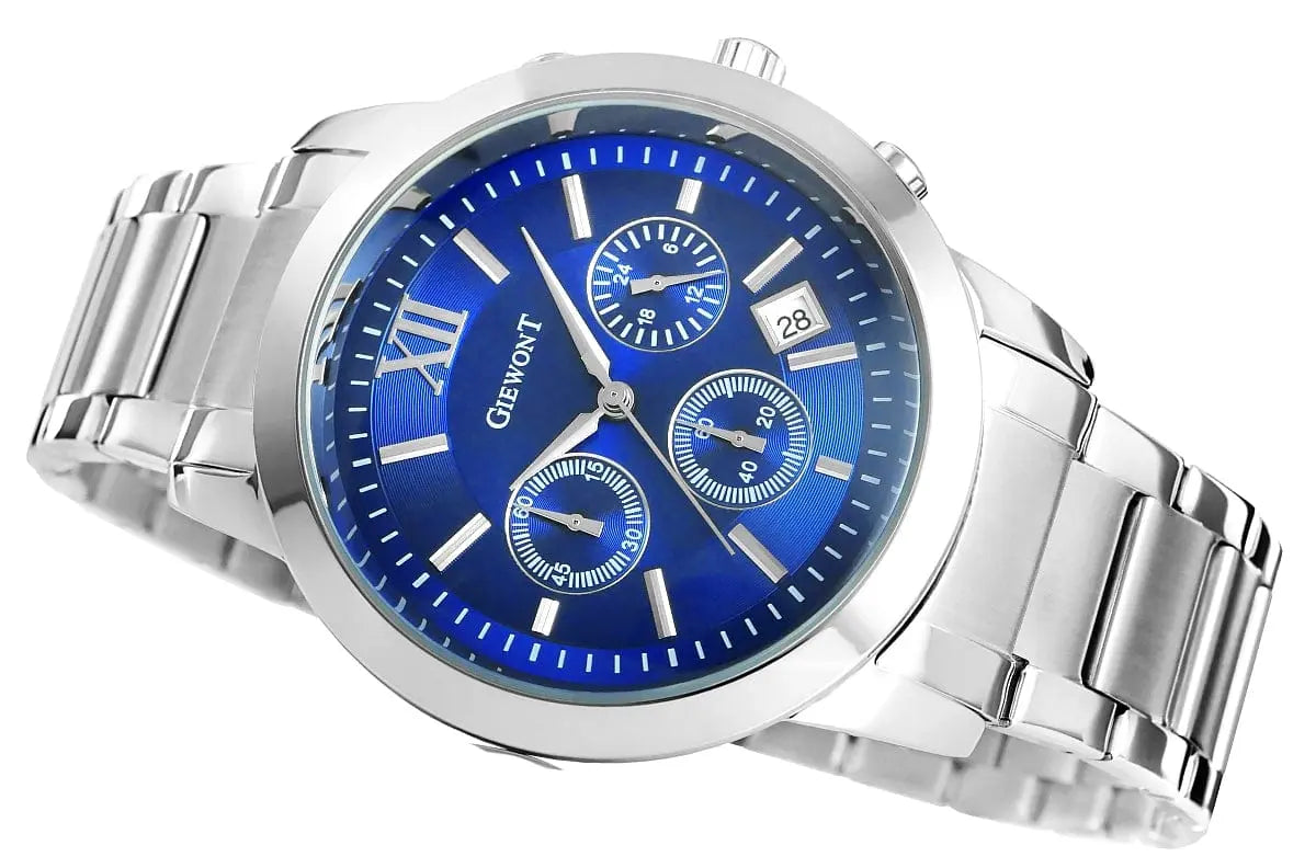 Zegarek Męski Giewont Apex Chrono GW6480-2 Chronograf Silver/blue Zegarek Męski Giewont Apex Chrono GW6480-2 Chronograf Silver/blue -  5904665272633