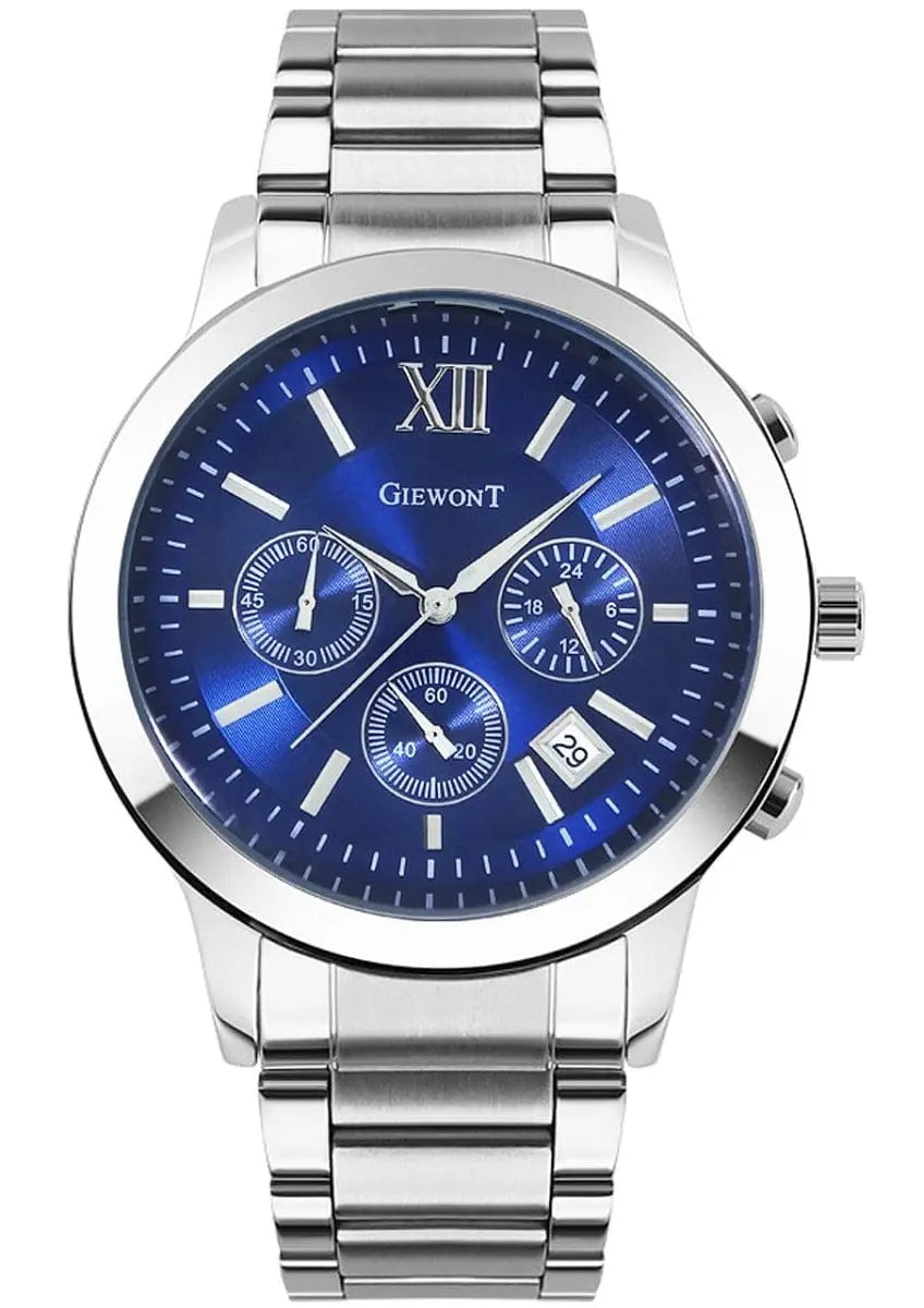 Zegarek Męski Giewont Apex Chrono GW6480-2 Chronograf Silver/blue Zegarek Męski Giewont Apex Chrono GW6480-2 Chronograf Silver/blue - 5904665272633