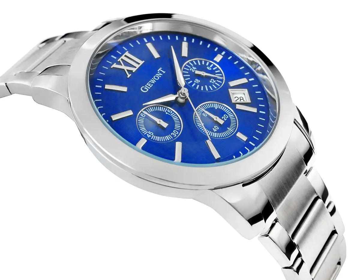 Zegarek Męski Giewont Apex Chrono GW6480-2 Chronograf Silver/blue Zegarek Męski Giewont Apex Chrono GW6480-2 Chronograf Silver/blue - 5904665272633