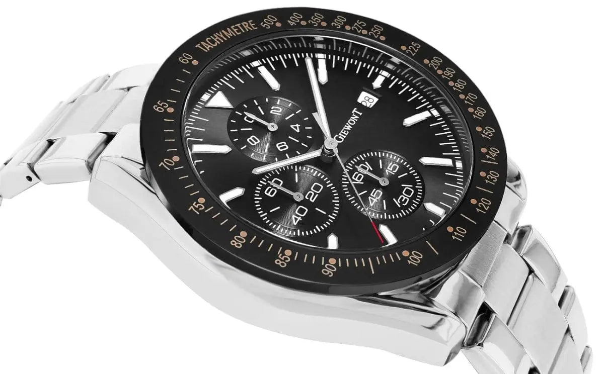 Zegarek Męski Giewont Primechrono GW8620-1 Chronograf Silver/black Zegarek Męski Giewont Primechrono GW8620-1 Chronograf Silver/black - 5904665272640