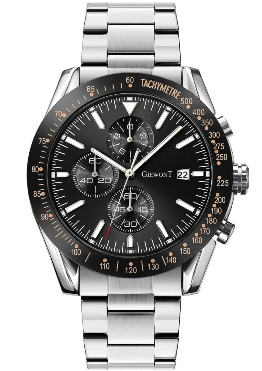 Zegarek Męski Giewont Primechrono GW8620-1 Chronograf Silver/black Zegarek Męski Giewont Primechrono GW8620-1 Chronograf Silver/black - 5904665272640