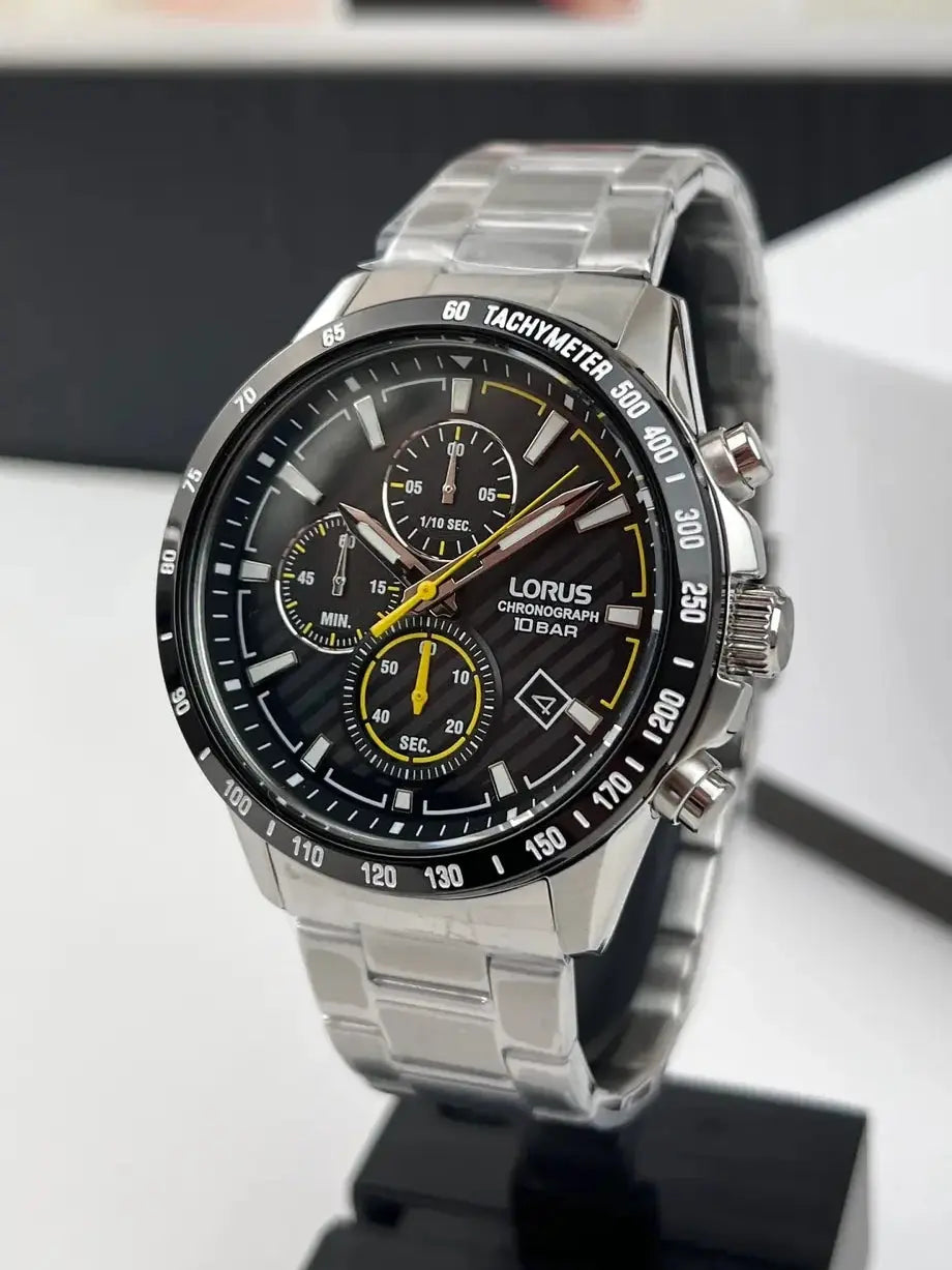 Zegarek Męski Lorus Chronograph 45 mm RM397HX9 + BOX Zegarek Męski Lorus Chronograph 45 mm RM397HX9 + BOX - Lorence 48941383566865