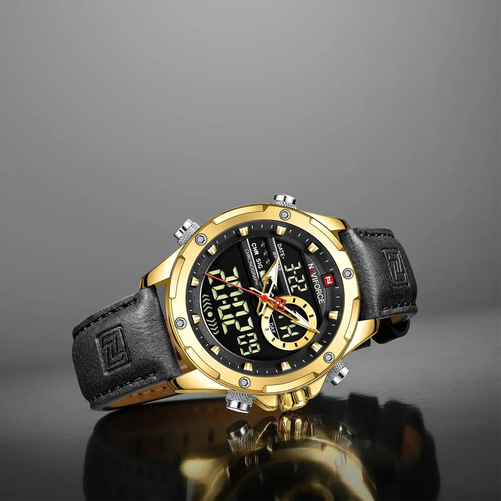 Zegarek Męski Naviforce NF9208 G/b/b Chronograf Zegarek Męski Naviforce NF9208 G/b/b Chronograf - Lorence 5905937208121