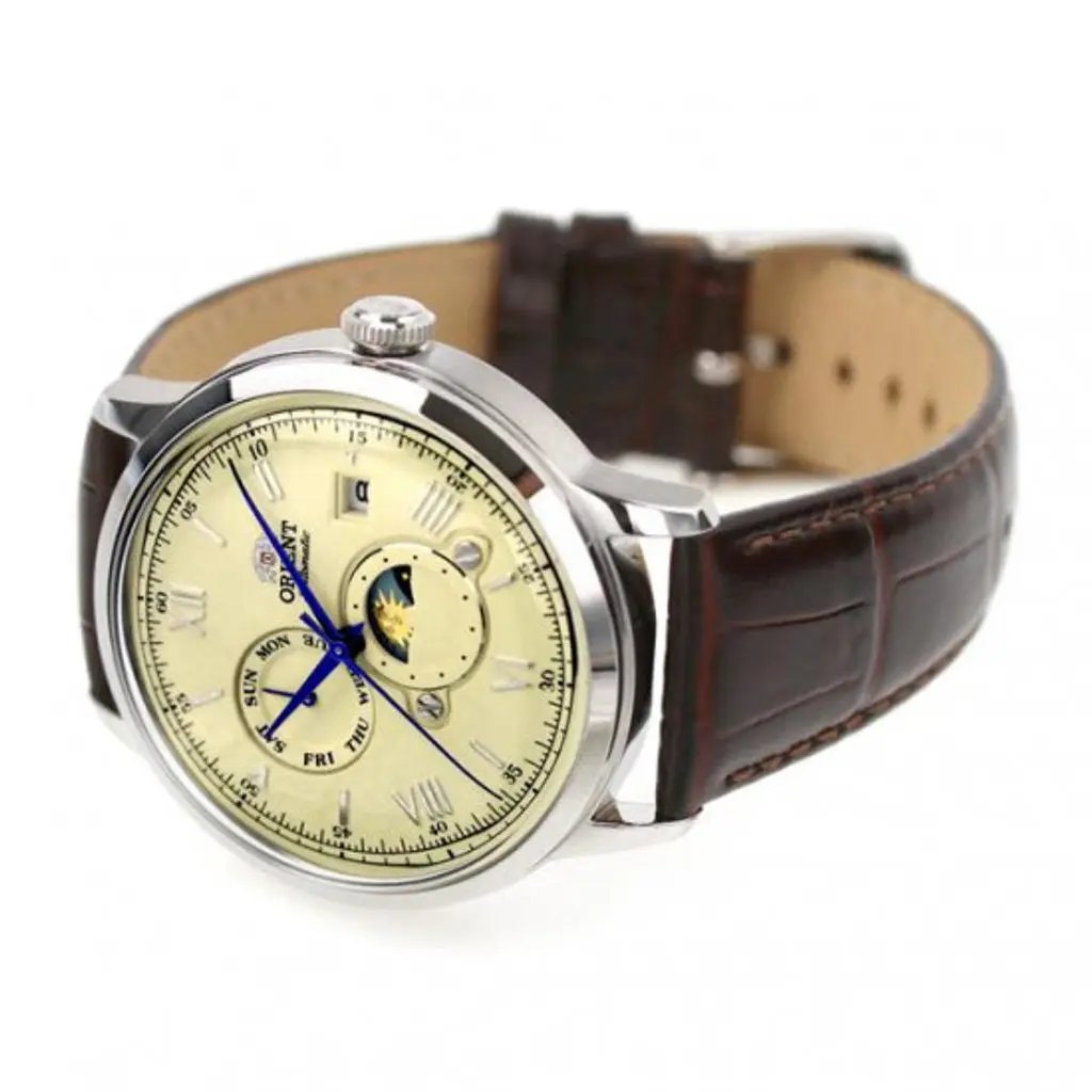 Zegarek Męski Orient Classic Sun & Moon RA-AK0803Y10B + BOX Zegarek Męski Orient Classic Sun & Moon RA-AK0803Y10B + BOX - Lorence 4942715029463