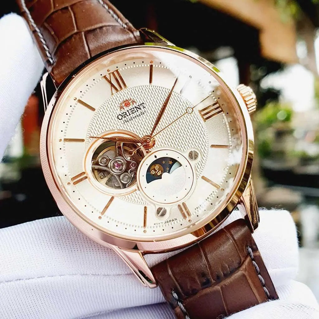 Zegarek Męski Orient Classic Sun & Moon RA-AS0009S10B Zegarek Męski Orient Classic Sun & Moon RA-AS0009S10B - Lorence 4942715028060
