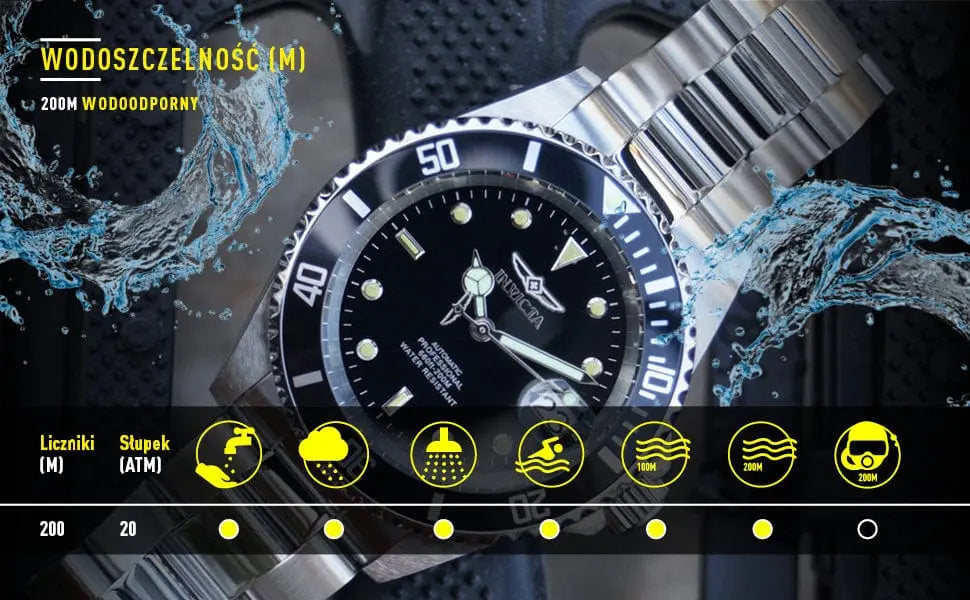 Invicta ZEGAREK UNISEX INVICTA PRO DIVER 9204 - WR200, koperta 37mm