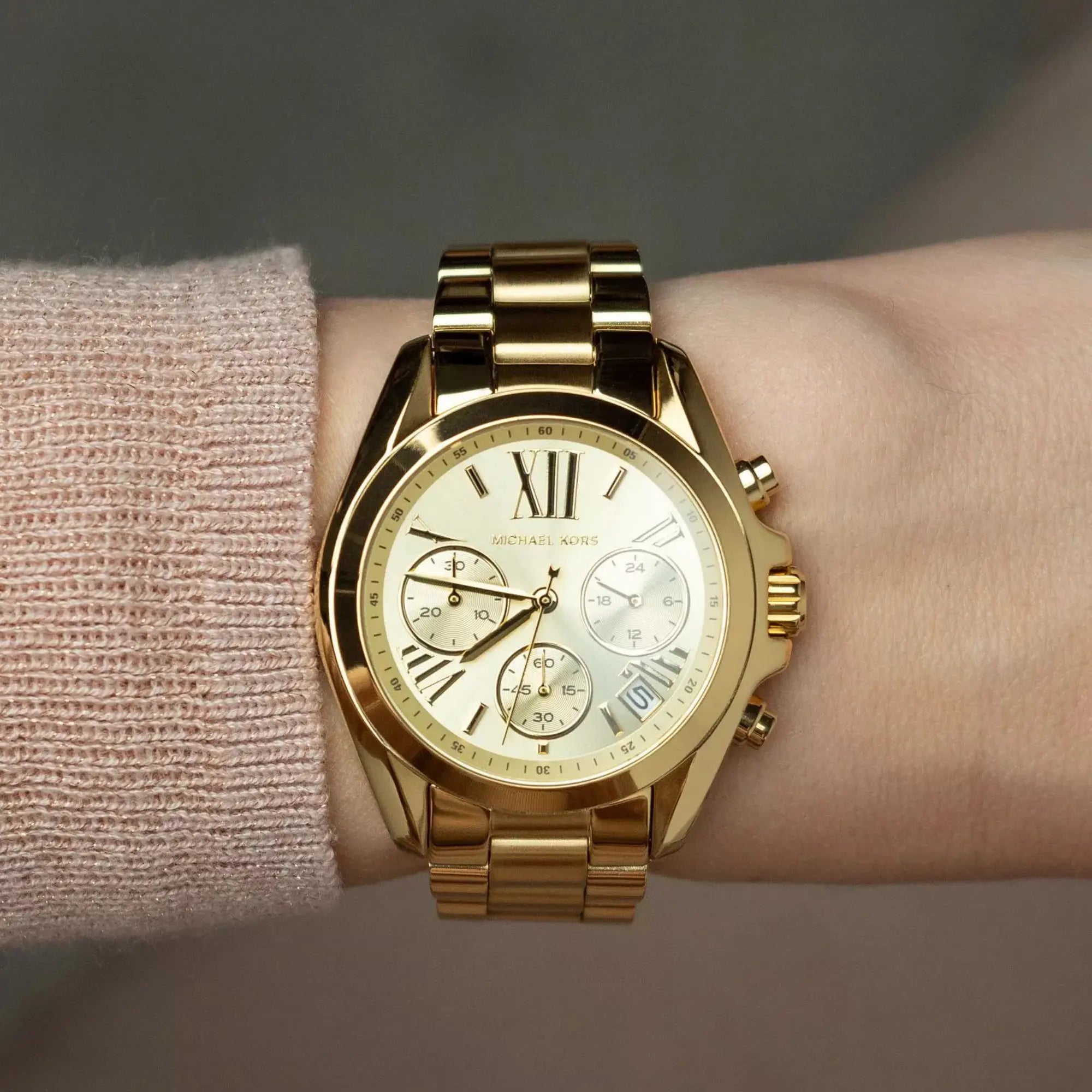 Zegarek damski Michael Kors MK5798 Bradshaw złoty - Lorence