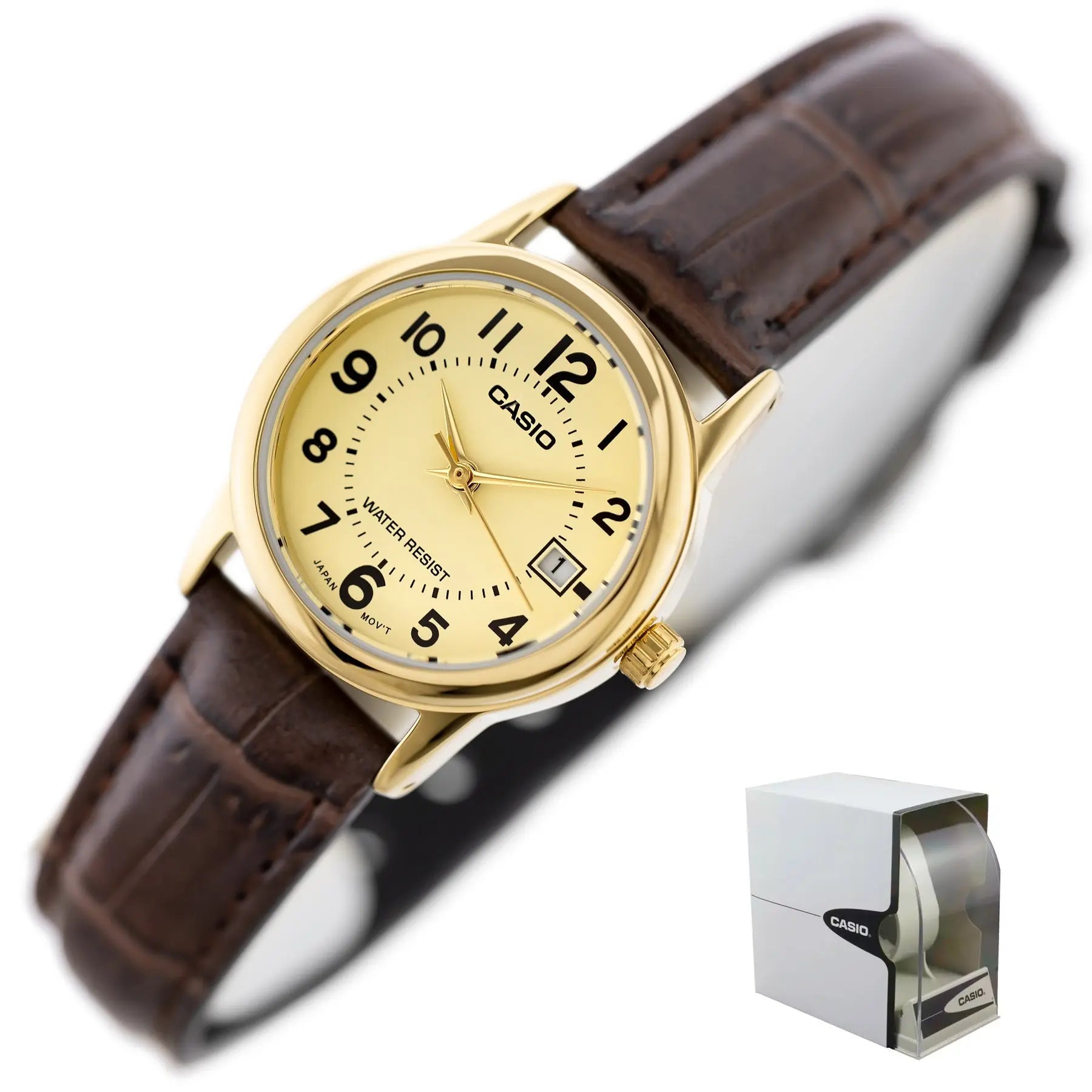 ZEGAREK DAMSKI CASIO LTP-V002GL 9BUDF (zd584e) + BOX ZEGAREK DAMSKI CASIO LTP-V002GL 9BUDF (zd584e) + BOX - Lorence 4971850083122