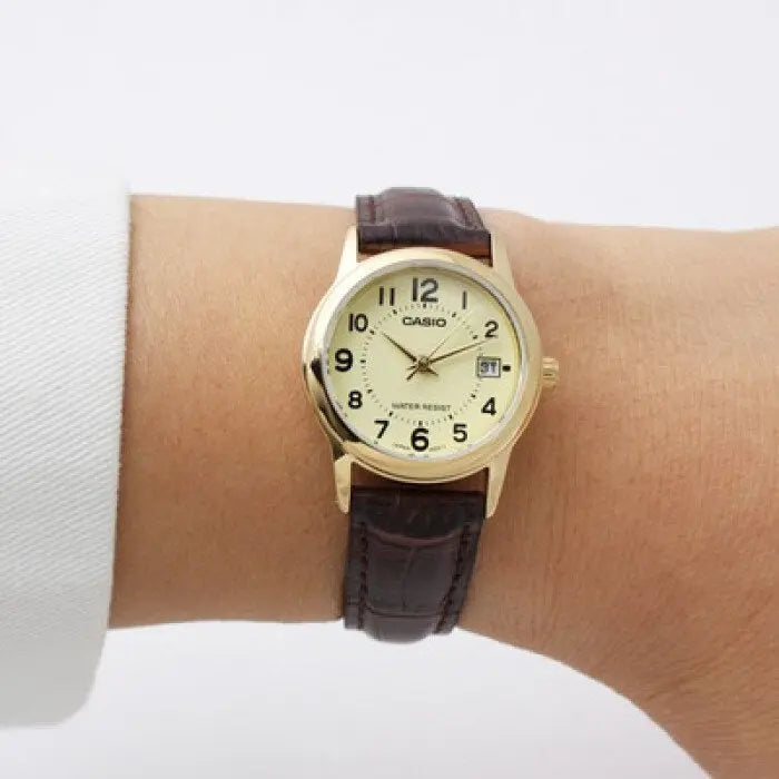 ZEGAREK DAMSKI CASIO LTP-V002GL 9BUDF (zd584e) + BOX ZEGAREK DAMSKI CASIO LTP-V002GL 9BUDF (zd584e) + BOX - Lorence 4971850083122