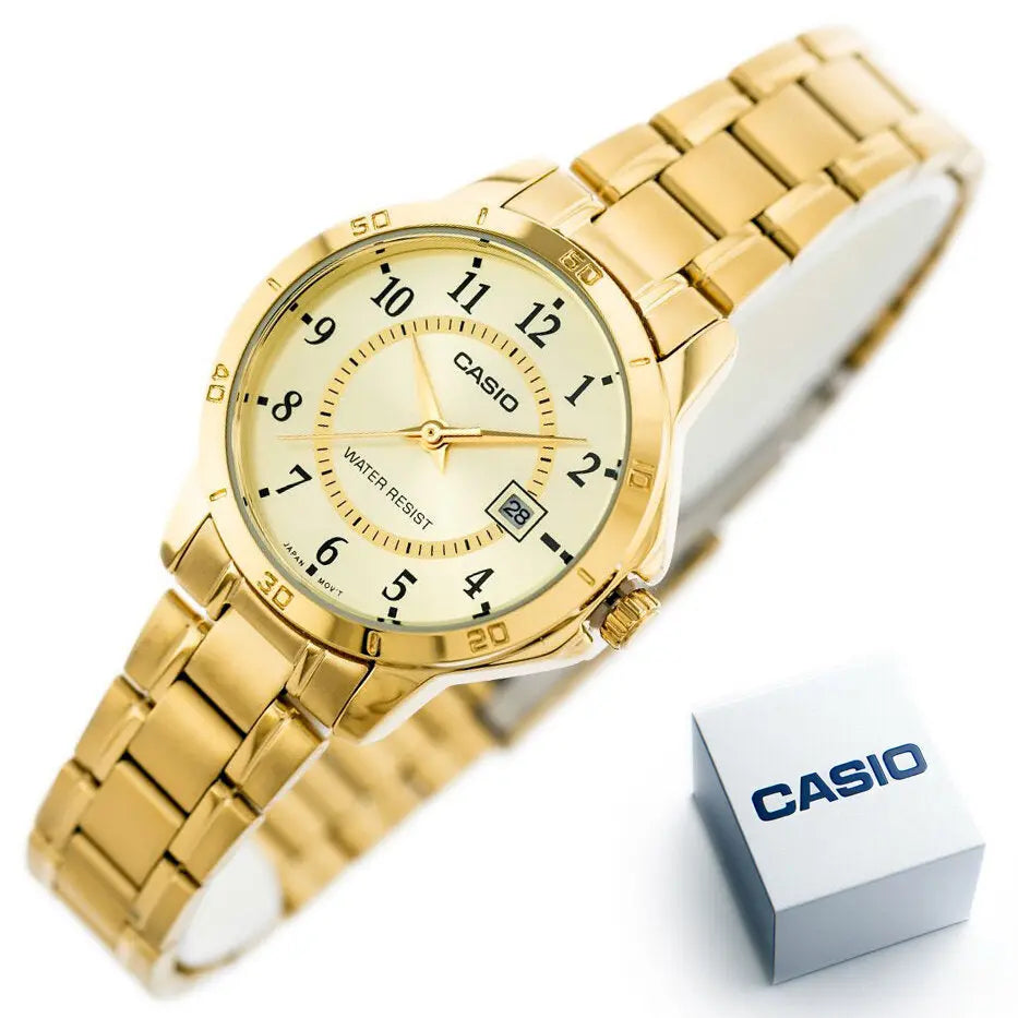 ZEGAREK DAMSKI CASIO LTP-V004G-9B (zd568c) + BOX ZEGAREK DAMSKI CASIO LTP-V004G-9B (zd568c) + BOX - Lorence 4971850057338