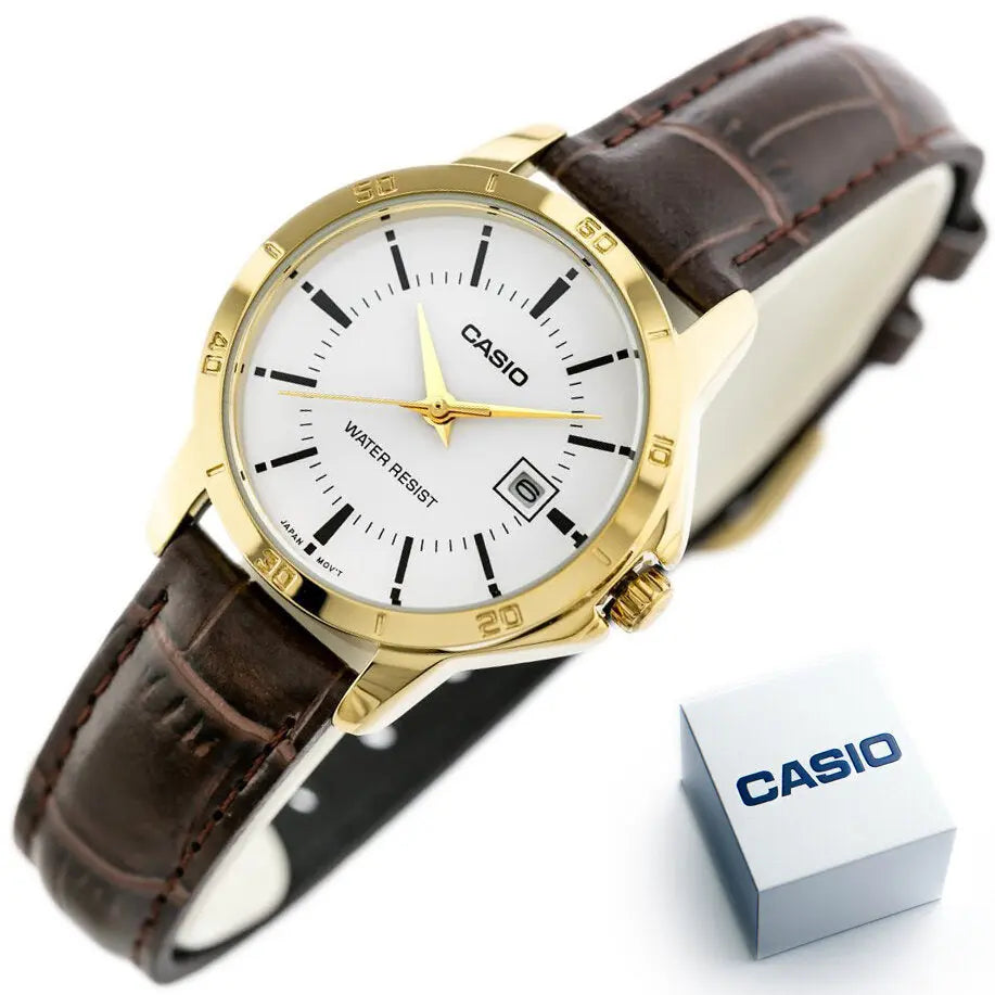 ZEGAREK DAMSKI CASIO LTP-V004GL-7A (zd569c) + BOX ZEGAREK DAMSKI CASIO LTP-V004GL-7A (zd569c) + BOX - Lorence 4971850057369