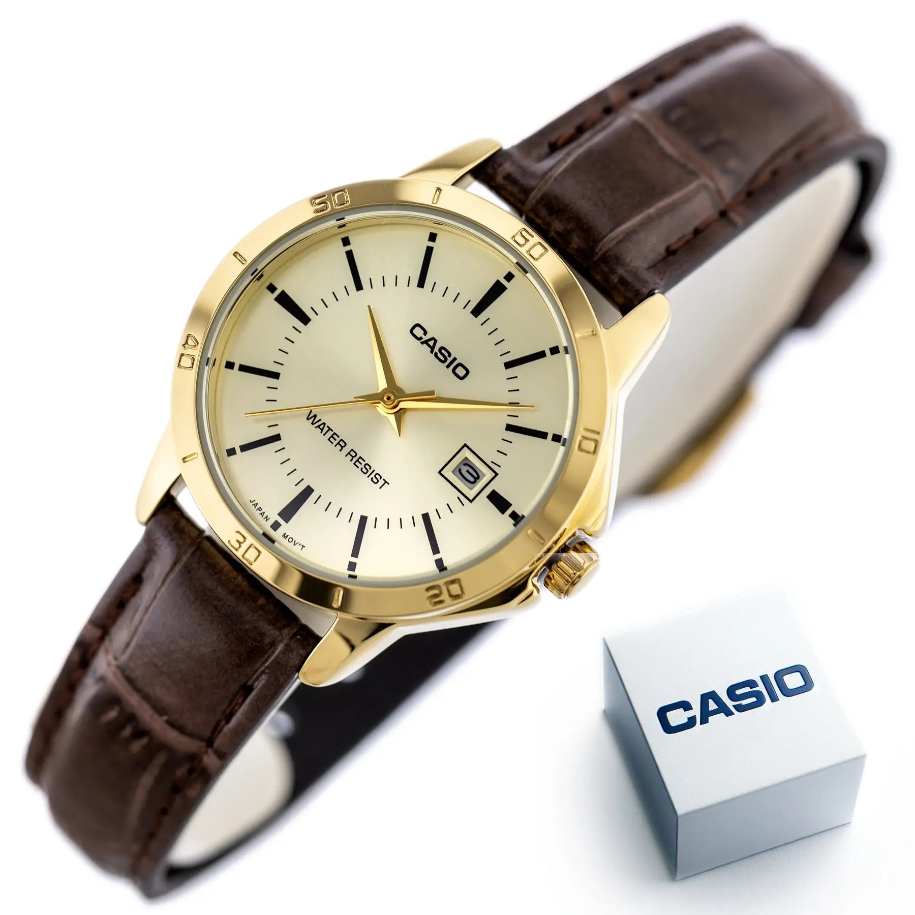 ZEGAREK DAMSKI CASIO LTP-V004GL-9A (zd569d) + BOX ZEGAREK DAMSKI CASIO LTP-V004GL-9A (zd569d) + BOX - Lorence 4971850057376