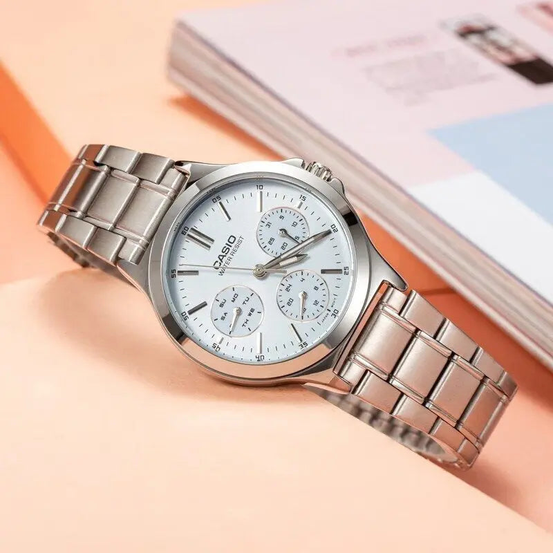 ZEGAREK DAMSKI CASIO LTP-V300D-2AUDF (zd566f) + BOX ZEGAREK DAMSKI CASIO LTP-V300D-2AUDF (zd566f) + BOX - Lorence 4549526132728