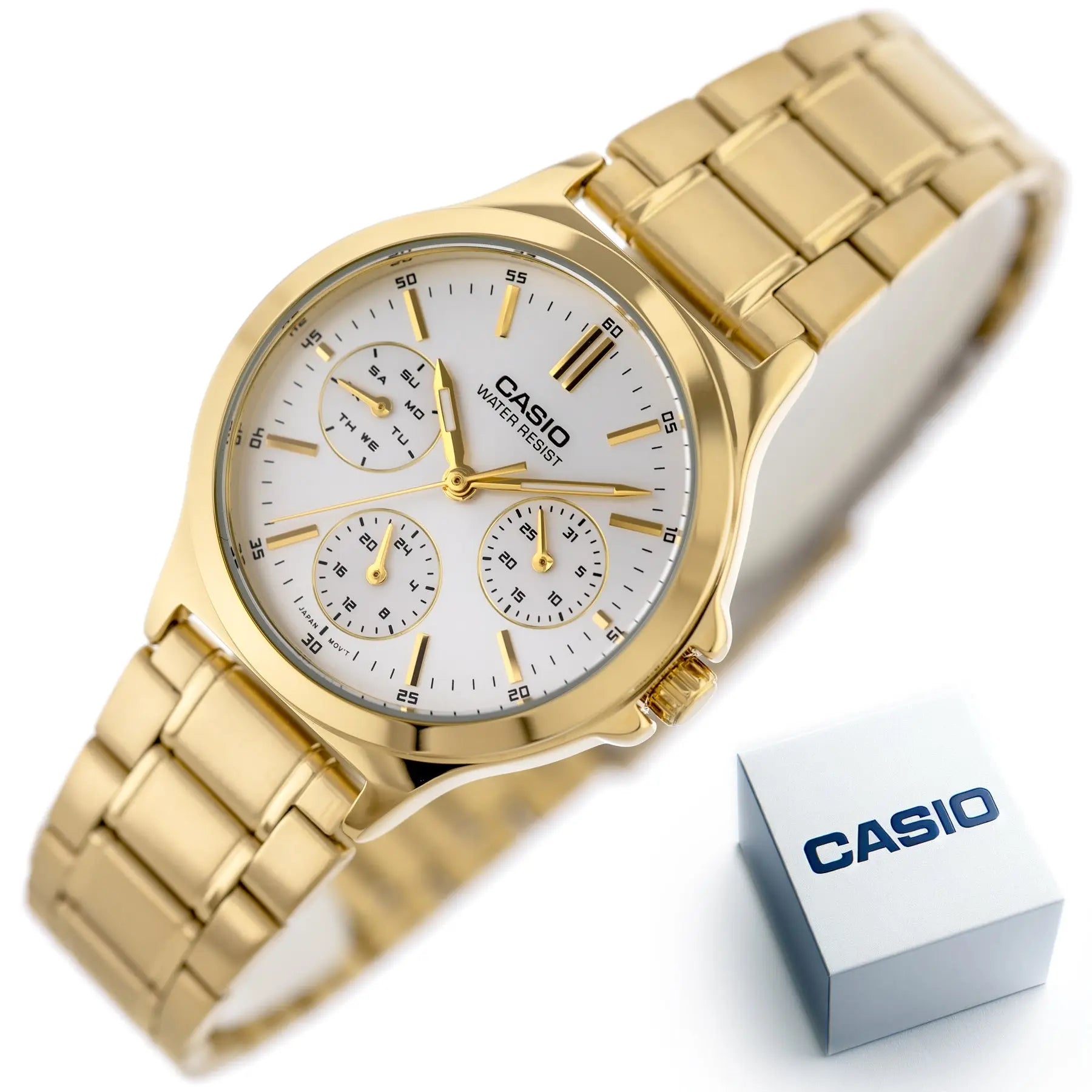 ZEGAREK DAMSKI CASIO LTP-V300G-7A (zd566b) + BOX ZEGAREK DAMSKI CASIO LTP-V300G-7A (zd566b) + BOX - Lorence 4549526132766