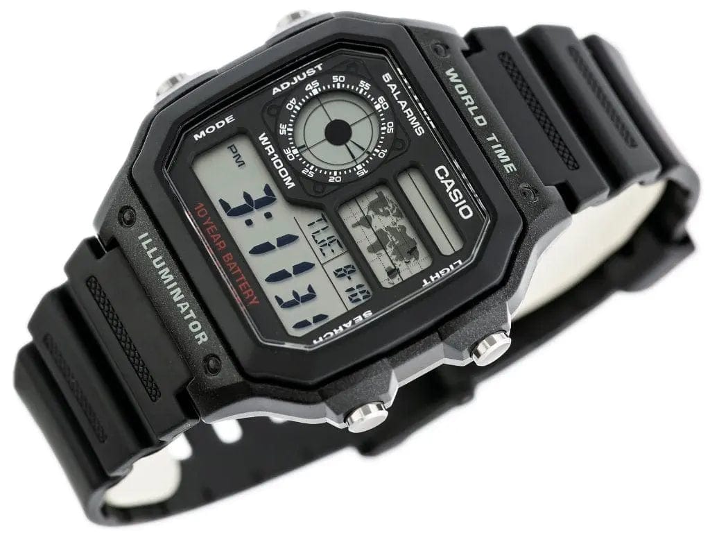 Zegarek Męski Casio AE-1200WH-1AVCF Zegarek Męski Casio AE-1200WH-1AVCF - Lorence 4971850968733