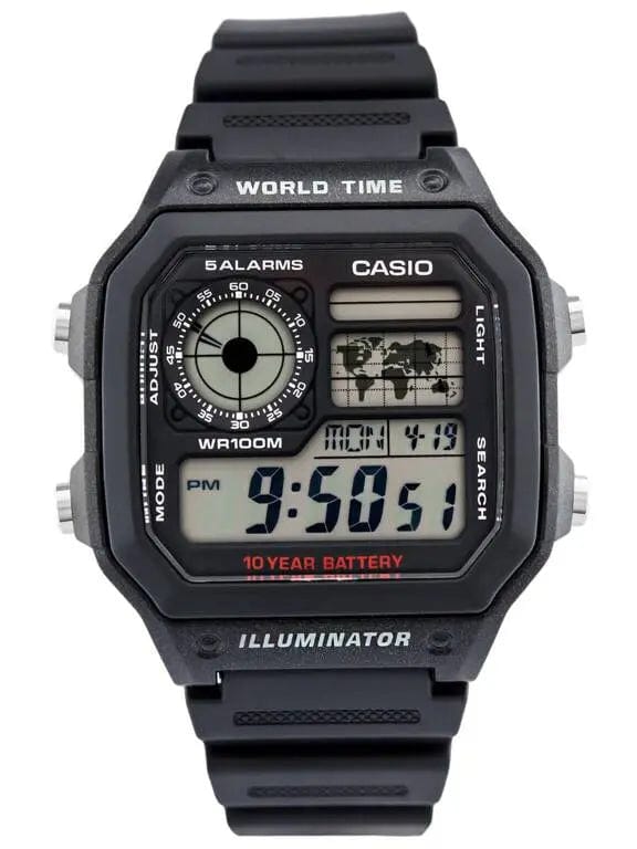 Zegarek Męski Casio AE-1200WH-1AVCF Zegarek Męski Casio AE-1200WH-1AVCF - Lorence 4971850968733