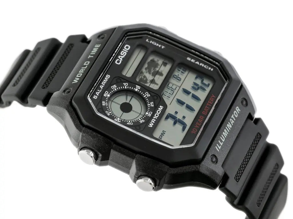 ZEGAREK MĘSKI CASIO AE-1200WH-1AVCF (zd146a) + BOX ZEGAREK MĘSKI CASIO AE-1200WH-1AVCF (zd146a) + BOX - Lorence 4971850968771