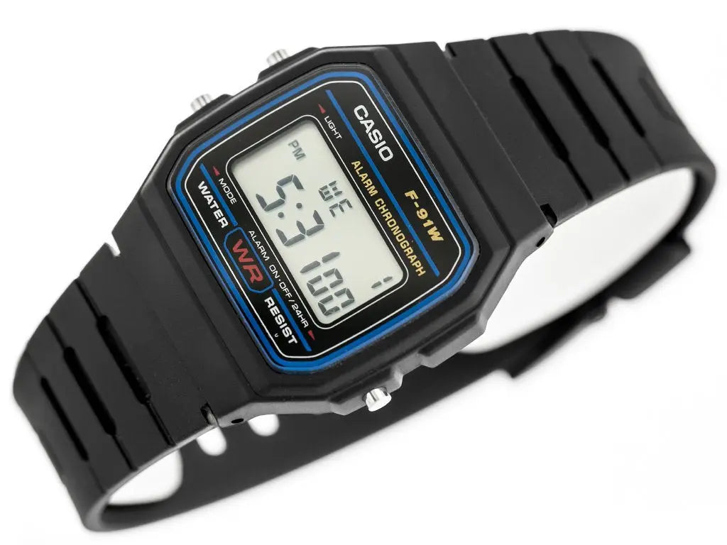 ZEGAREK MĘSKI CASIO F-91W-1YER (zd086a) - KLASYKA + BOX ZEGAREK MĘSKI CASIO F-91W-1YER (zd086a) - KLASYKA + BOX - Lorence 4971850885979