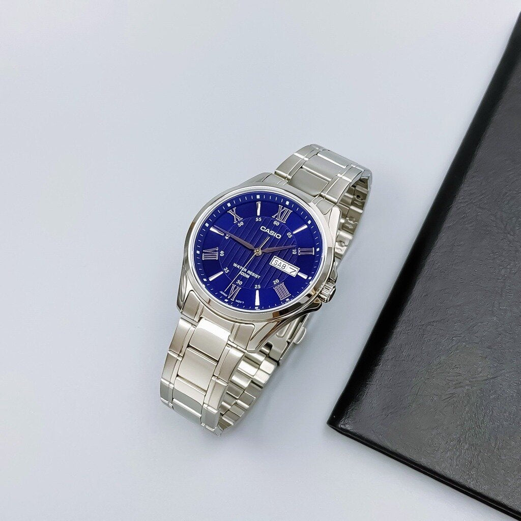 ZEGAREK MĘSKI CASIO MTP-1384D-2A + BOX ZEGAREK MĘSKI CASIO MTP-1384D-2A + BOX - Lorence 4549526190476