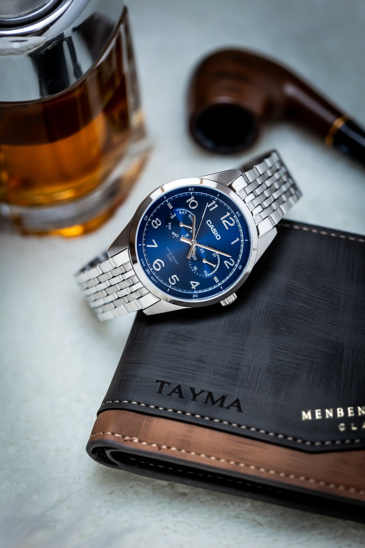 ZEGAREK MĘSKI CASIO MTP-E340D-2A (zd264b) + BOX ZEGAREK MĘSKI CASIO MTP-E340D-2A (zd264b) + BOX - Lorence 4549526381140