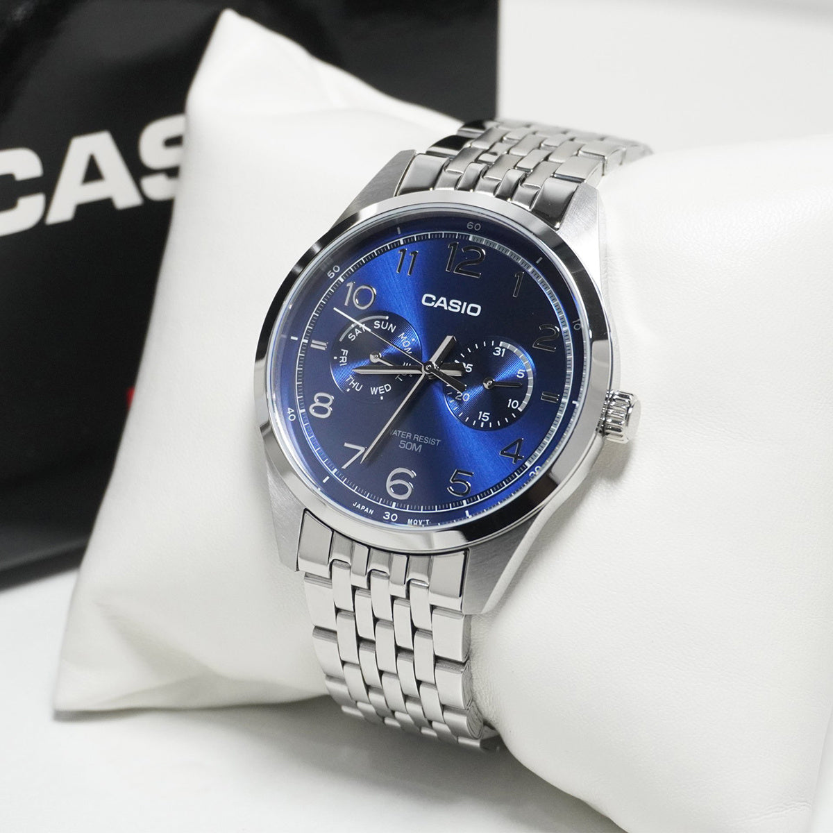 ZEGAREK MĘSKI CASIO MTP-E340D-2A (zd264b) + BOX ZEGAREK MĘSKI CASIO MTP-E340D-2A (zd264b) + BOX - Lorence 4549526381140