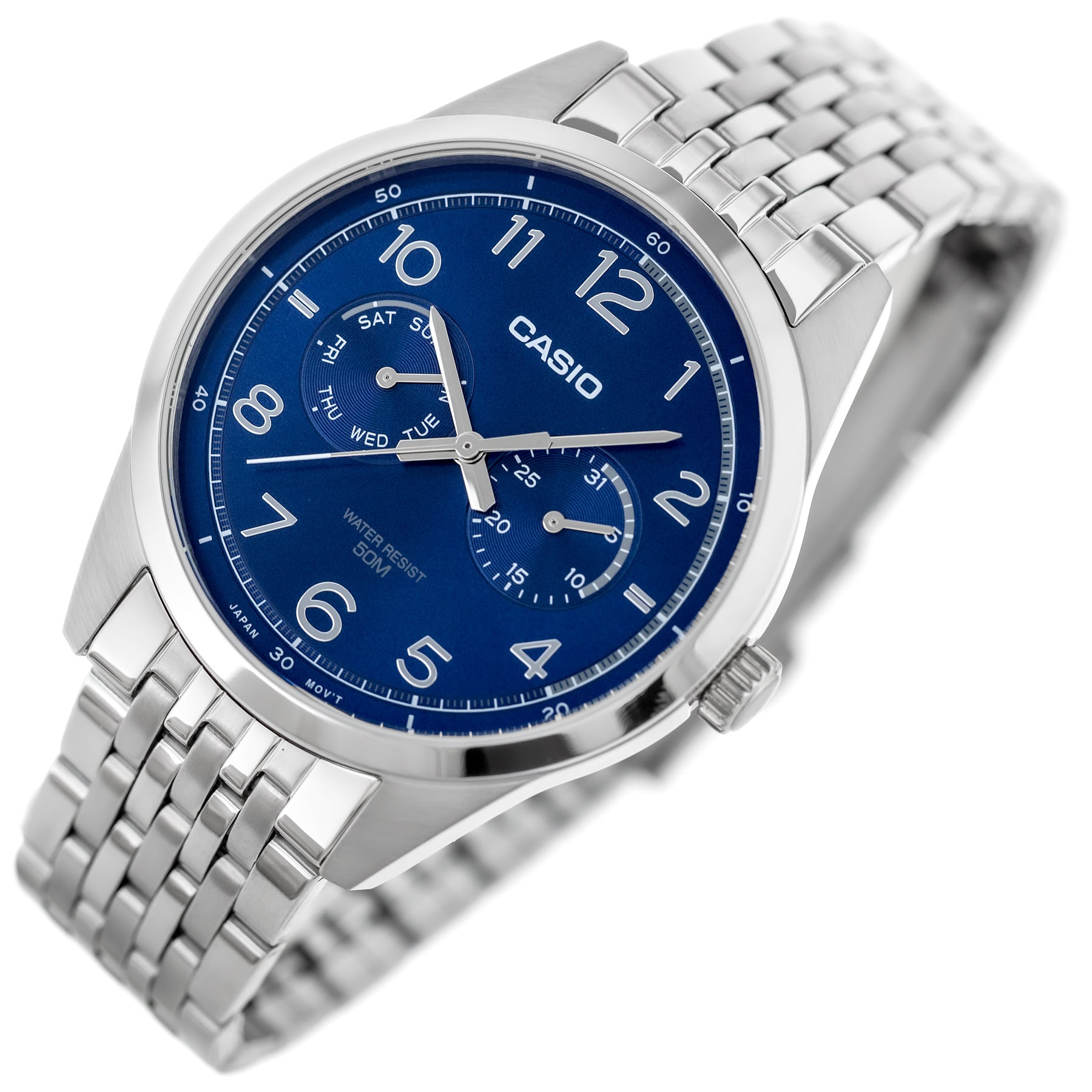 ZEGAREK MĘSKI CASIO MTP-E340D-2A (zd264b) + BOX ZEGAREK MĘSKI CASIO MTP-E340D-2A (zd264b) + BOX - Lorence 4549526381140