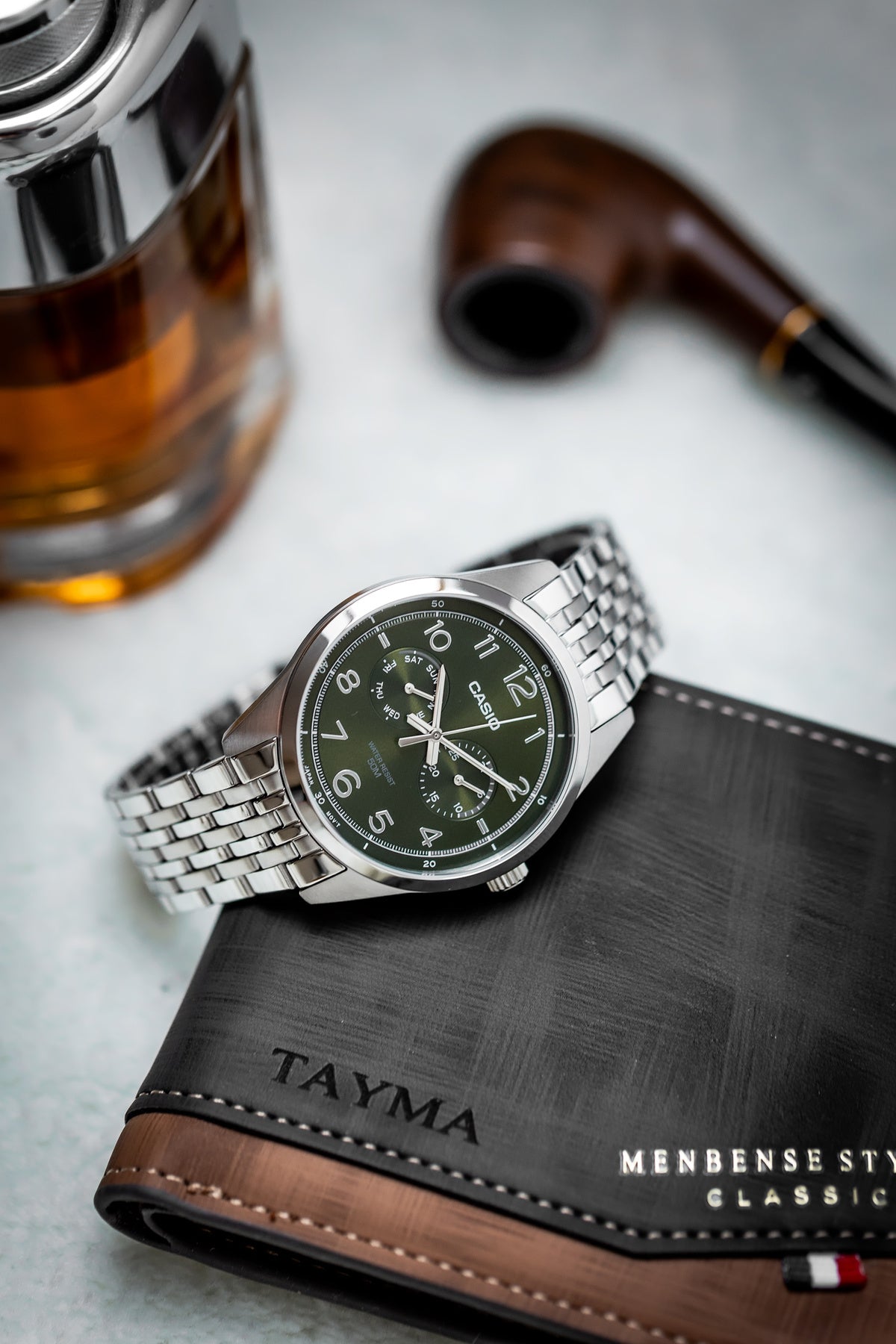ZEGAREK MĘSKI CASIO MTP-E340D-3A (zd264c) + BOX ZEGAREK MĘSKI CASIO MTP-E340D-3A (zd264c) + BOX - Lorence 4549526381157