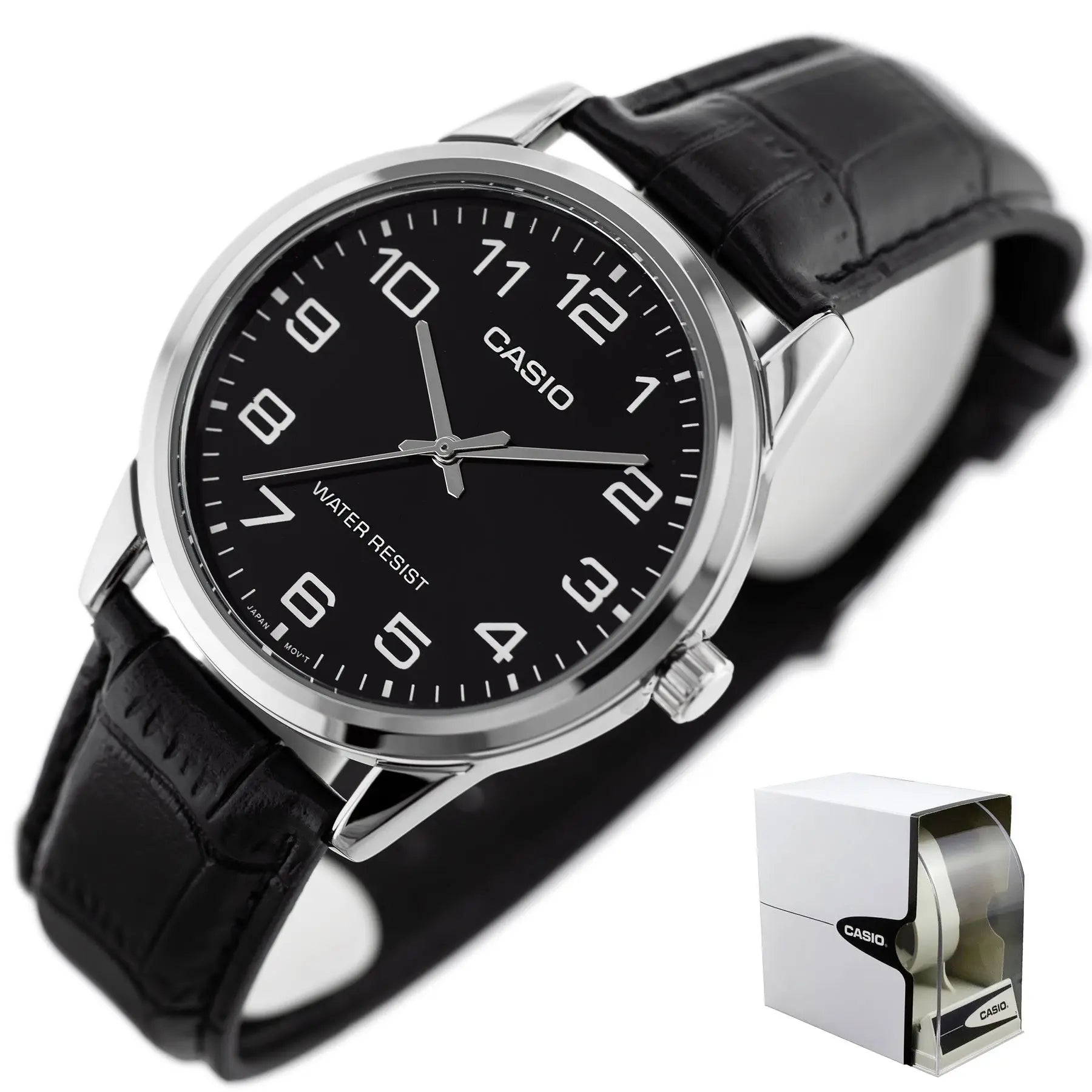 ZEGAREK MĘSKI CASIO MTP-V001L-1BUDF (zd080d) + BOX ZEGAREK MĘSKI CASIO MTP-V001L-1BUDF (zd080d) + BOX - Lorence 4971850082606