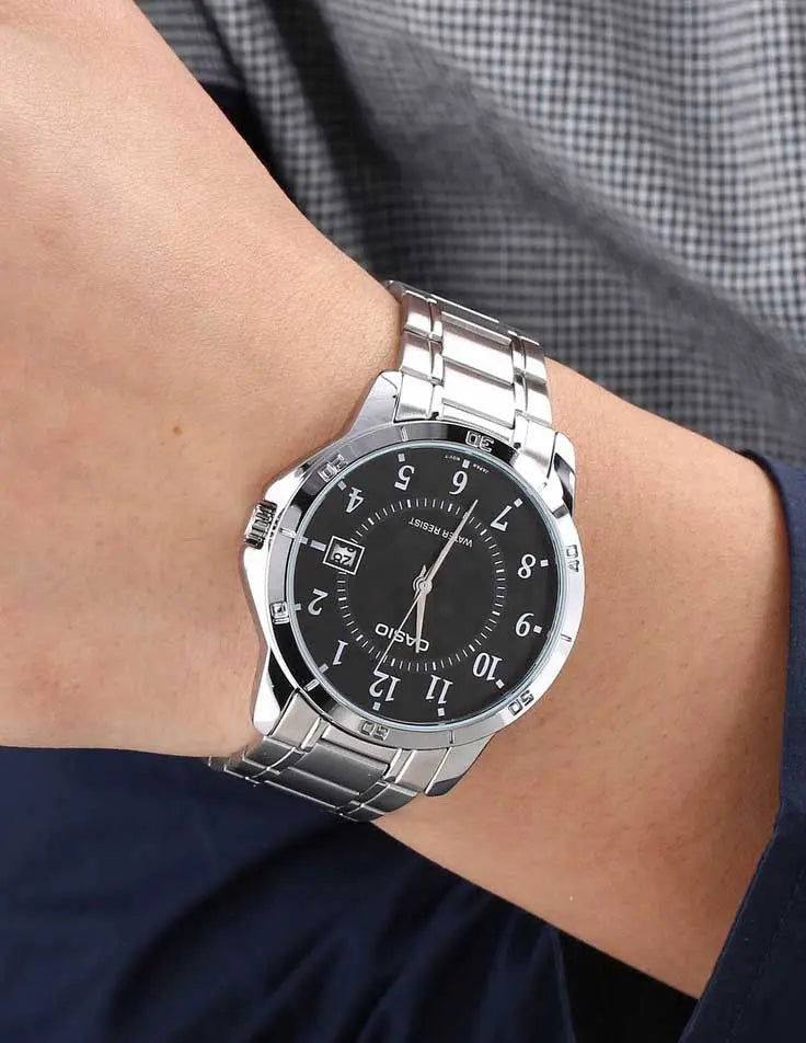 ZEGAREK MĘSKI CASIO MTP-V004D-1B (zd047d) + BOX ZEGAREK MĘSKI CASIO MTP-V004D-1B (zd047d) + BOX - Lorence 4971850056836