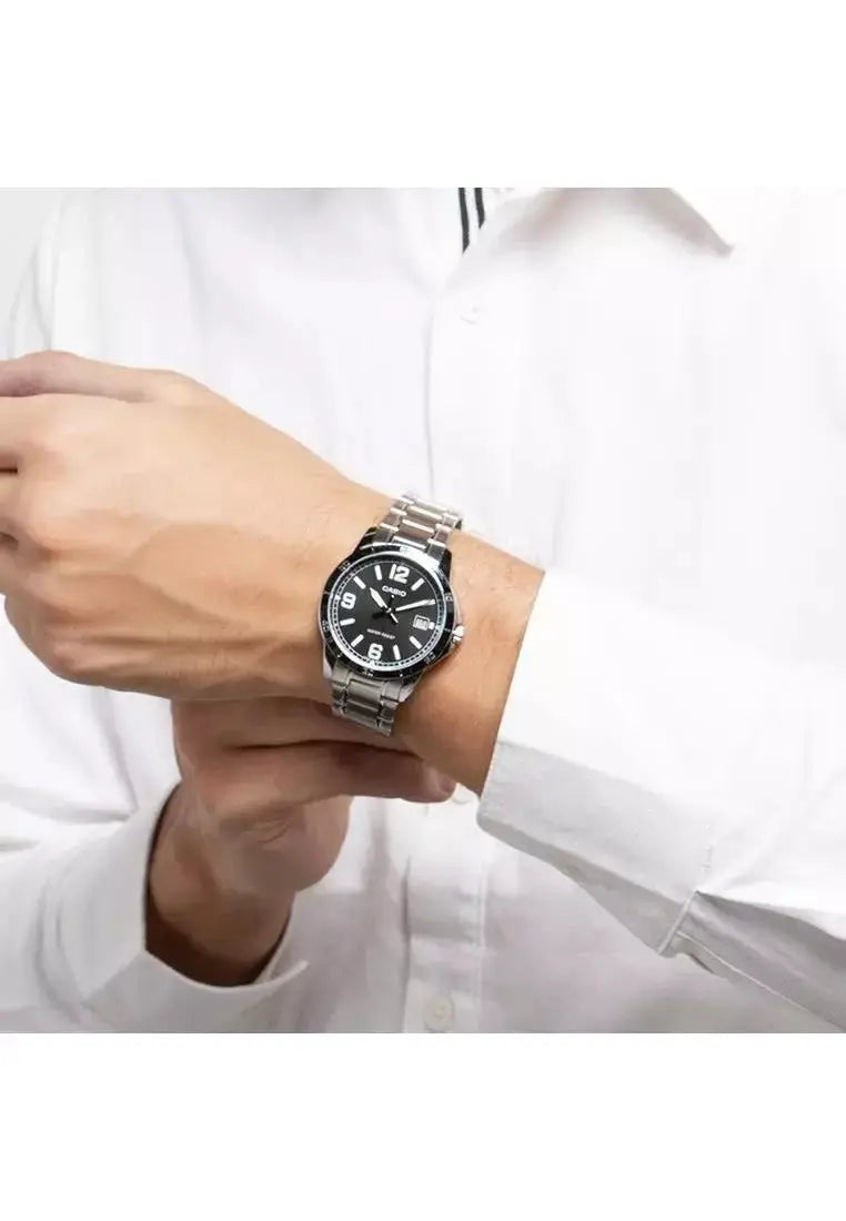 ZEGAREK MĘSKI CASIO MTP-V004D-1B2 (zd047f) + BOX ZEGAREK MĘSKI CASIO MTP-V004D-1B2 (zd047f) + BOX - Lorence 4549526251573