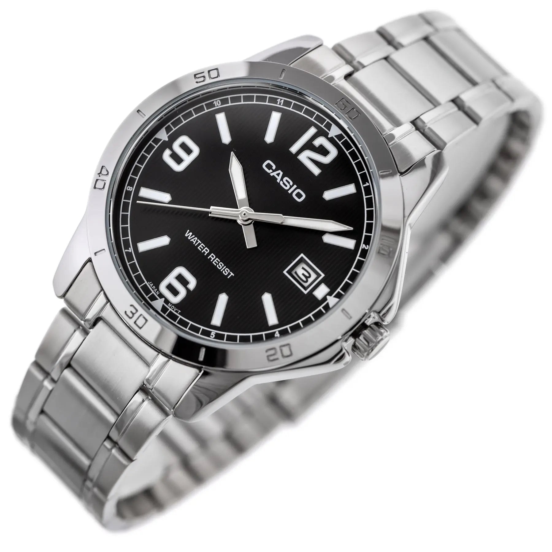 ZEGAREK MĘSKI CASIO MTP-V004D-1B2 (zd047f) + BOX ZEGAREK MĘSKI CASIO MTP-V004D-1B2 (zd047f) + BOX - Lorence 4549526251573