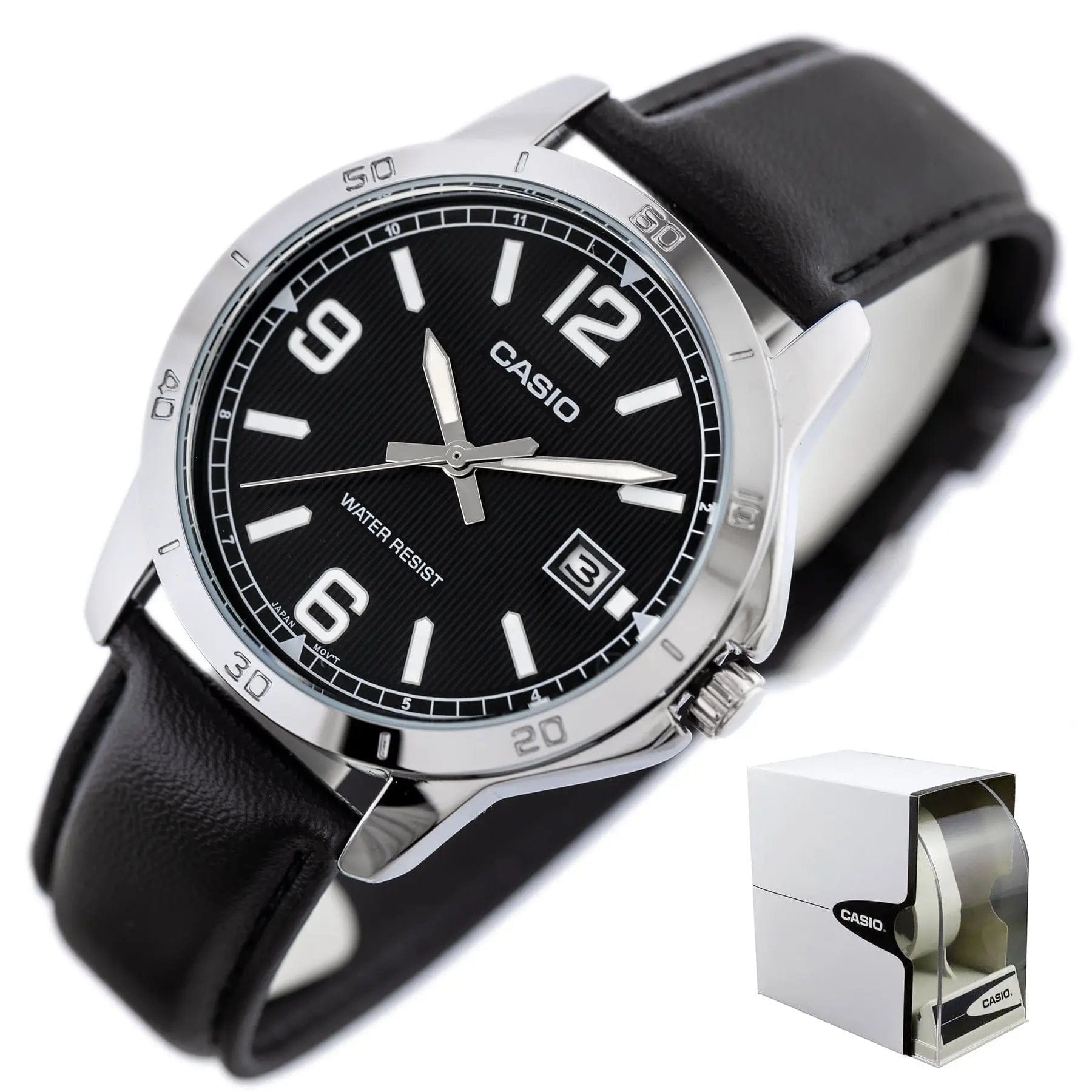 Zegarek Męski Casio MTP-V004L-1B Zegarek Męski Casio MTP-V004L-1B - Lorence 4549526251634