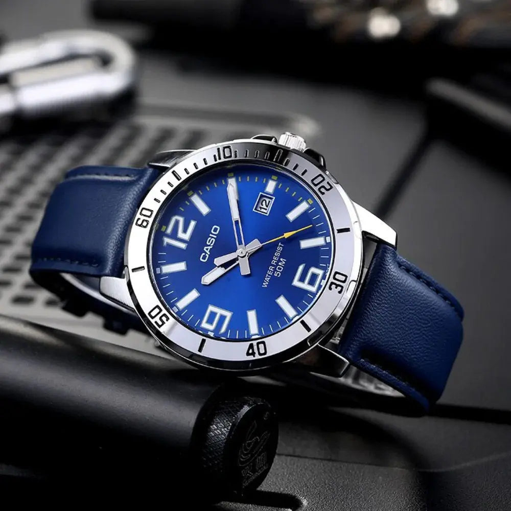 ZEGAREK MĘSKI CASIO MTP-VD01L-2BV (zd169a) + BOX ZEGAREK MĘSKI CASIO MTP-VD01L-2BV (zd169a) + BOX - Lorence 4549526247286