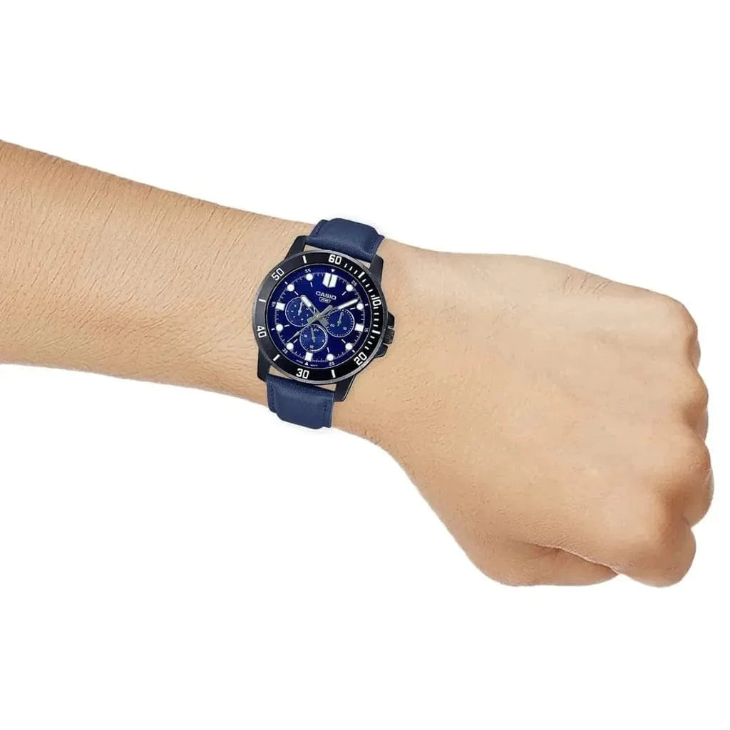 Zegarek Męski Casio MTP-VD300BL-2E Zegarek Męski Casio MTP-VD300BL-2E - Lorence 4549526315855