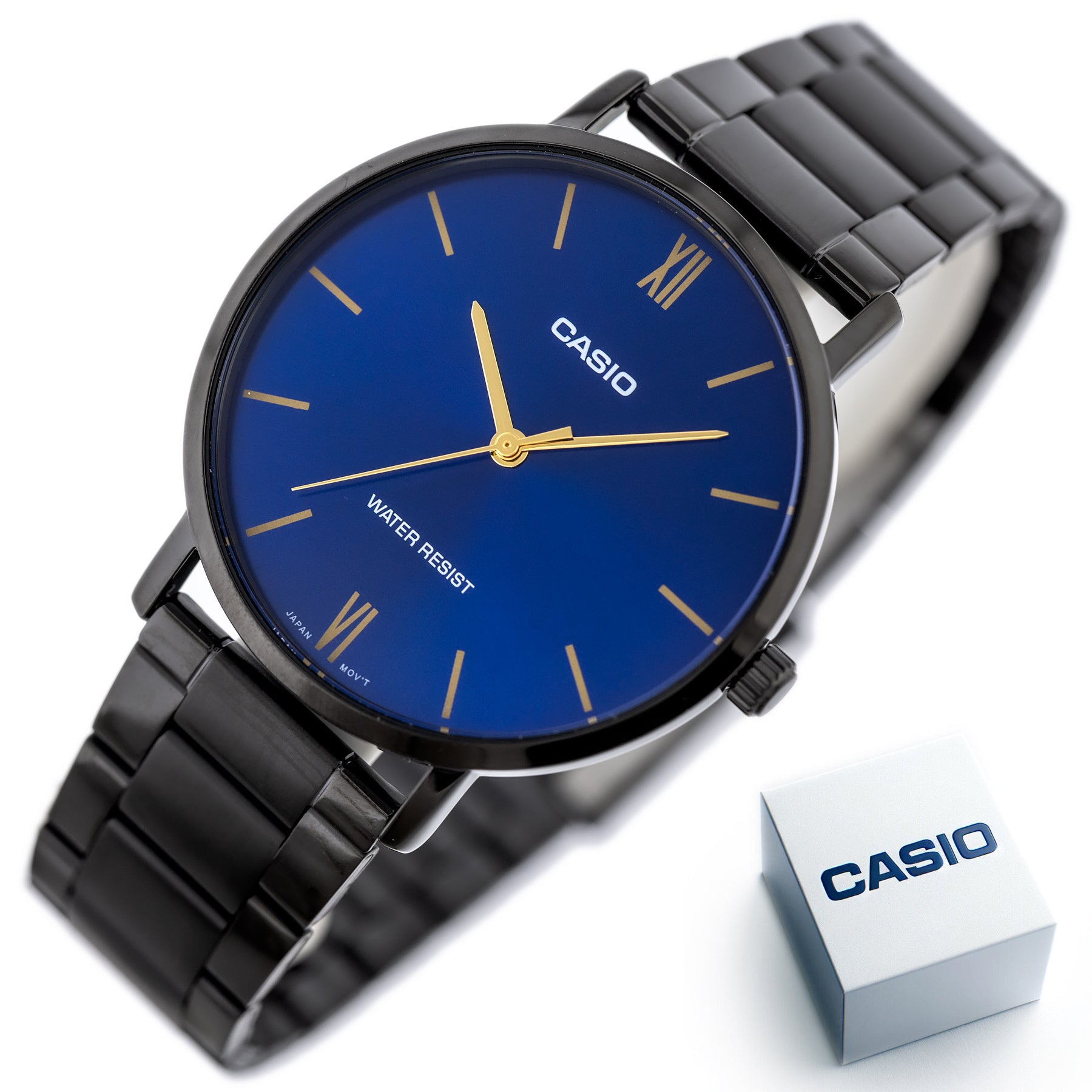 Zegarek Męski Casio MTP-VT01B-2B + BOX Zegarek Męski Casio MTP-VT01B-2B + BOX - Lorence 4549526315770