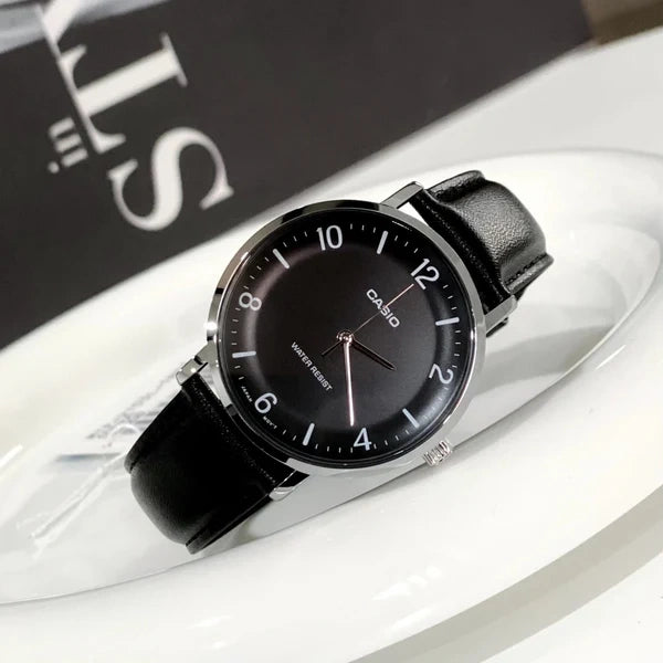 ZEGAREK MĘSKI CASIO MTP-VT03L-1B + BOX ZEGAREK MĘSKI CASIO MTP-VT03L-1B + BOX - Lorence 4549526399220