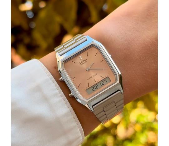ZEGAREK UNISEX CASIO Vintage AQ-230A-4AMQYDF + BOX ZEGAREK UNISEX CASIO Vintage AQ-230A-4AMQYDF + BOX - Lorence 4549526390616