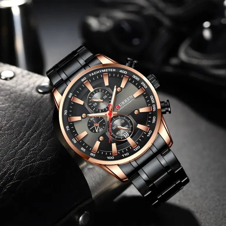 ZEGAREK MĘSKI CURREN 8351 (zc022d) CHRONOGRAF +BOX ZEGAREK MĘSKI CURREN 8351 (zc022d) CHRONOGRAF +BOX - Lorence 5903981747801