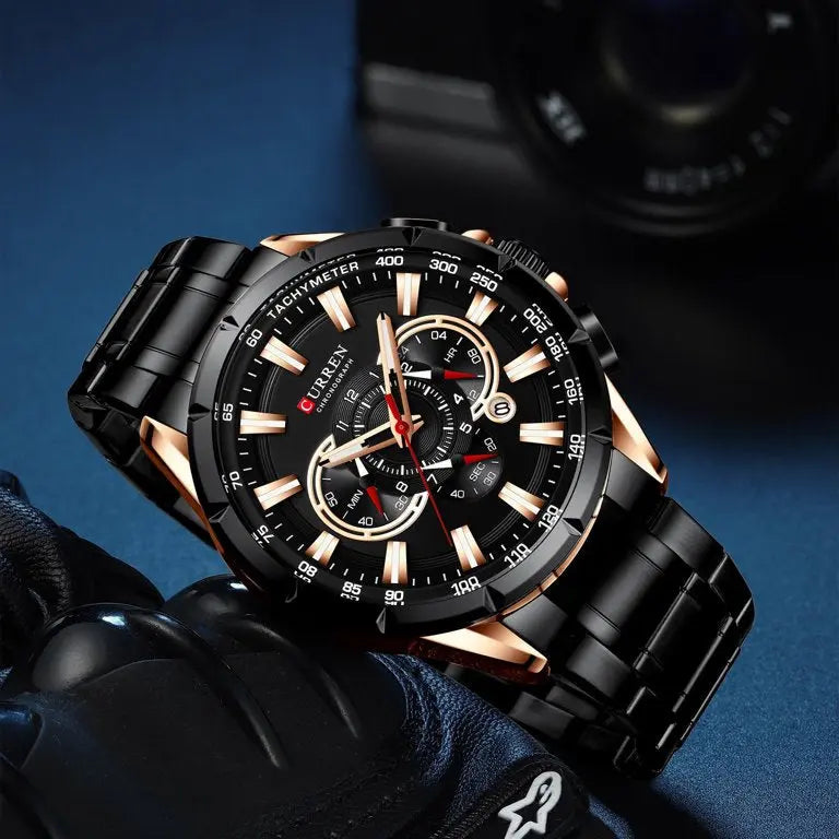 ZEGAREK MĘSKI CURREN 8363 (zc018c) - CHRONOGRAF ZEGAREK MĘSKI CURREN 8363 (zc018c) - CHRONOGRAF - Lorence 5903981747641