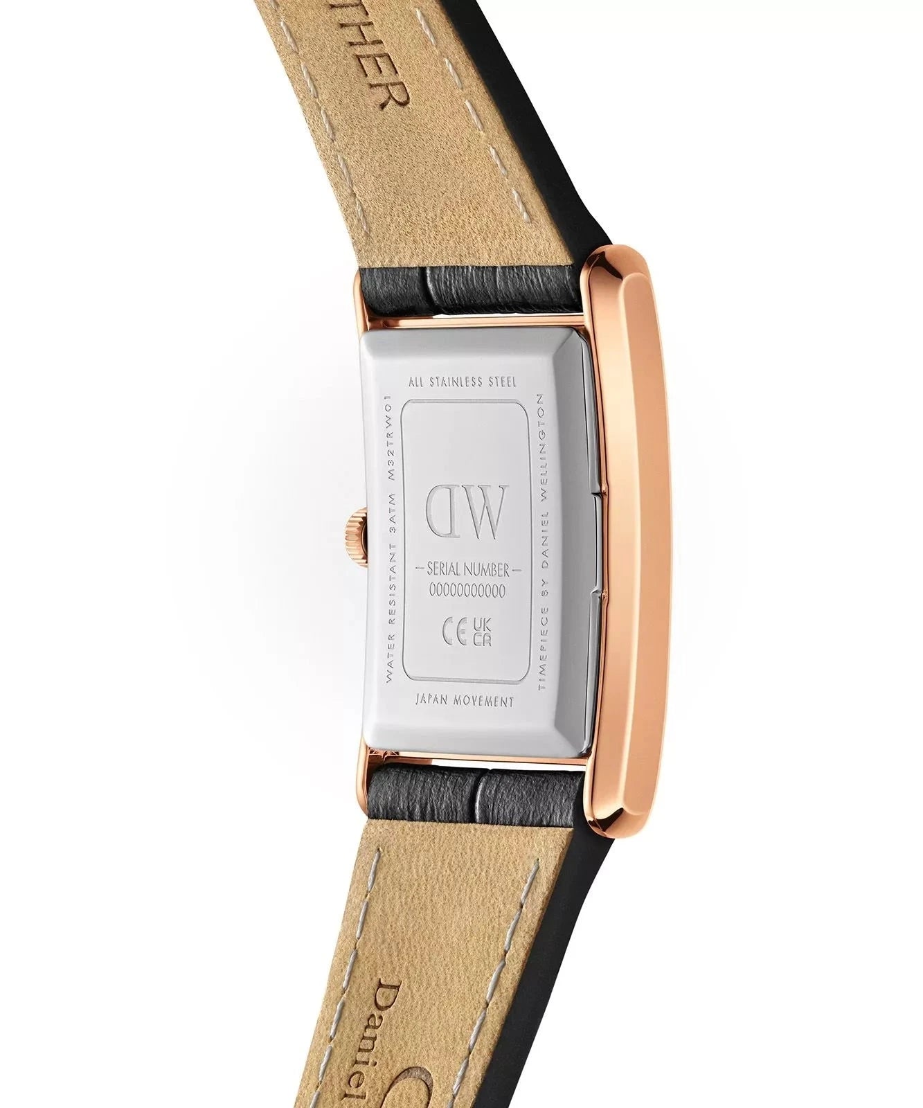 ZEGAREK DAMSKI DANIEL WELLINGTON Bound Black Crocodile Rose Gold 24mm DW00100698 + BOX ZEGAREK DAMSKI DANIEL WELLINGTON Bound Black Crocodile Rose Gold 24mm 7315030055634