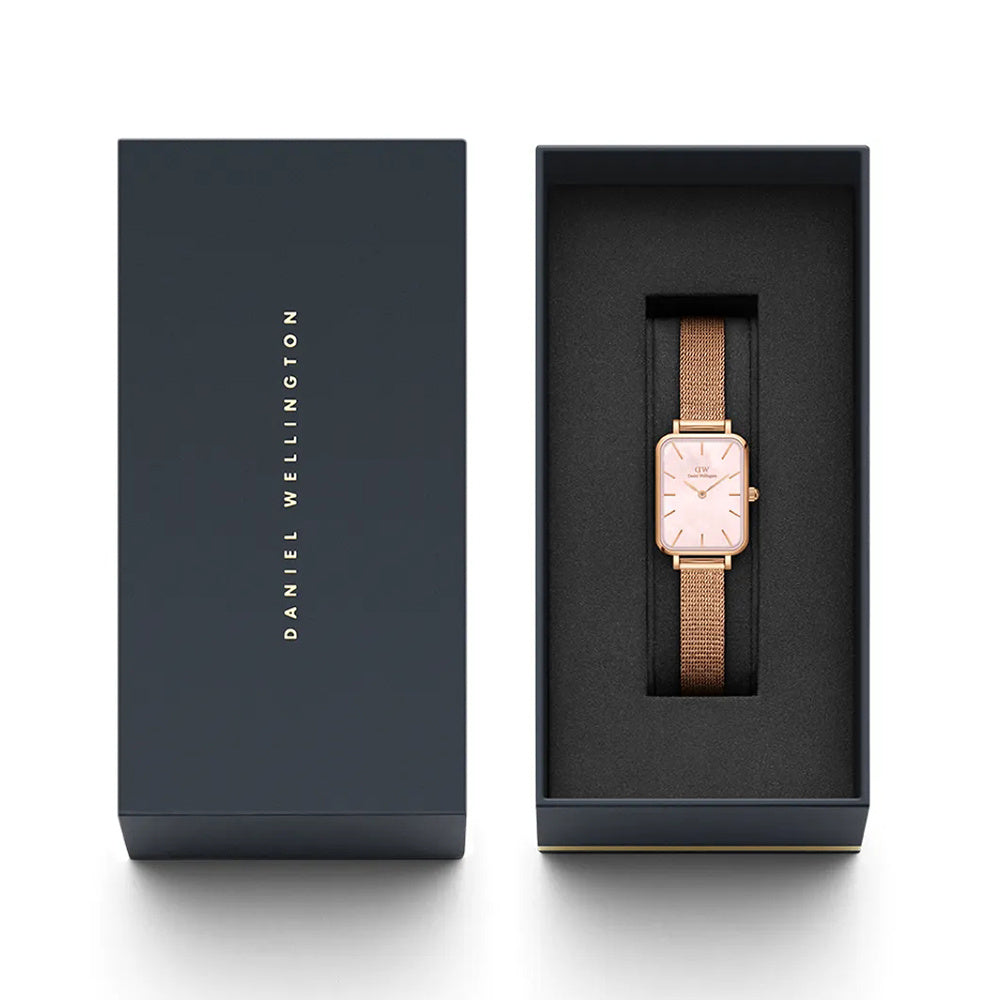 ZEGAREK DAMSKI DANIEL WELLINGTON Quadro Pressed Melrose Pearl 20mm DW00100510 + BOX (zw505o) ZEGAREK DAMSKI DANIEL WELLINGTON Quadro Pressed Melrose Pearl 20mm 7315030030587