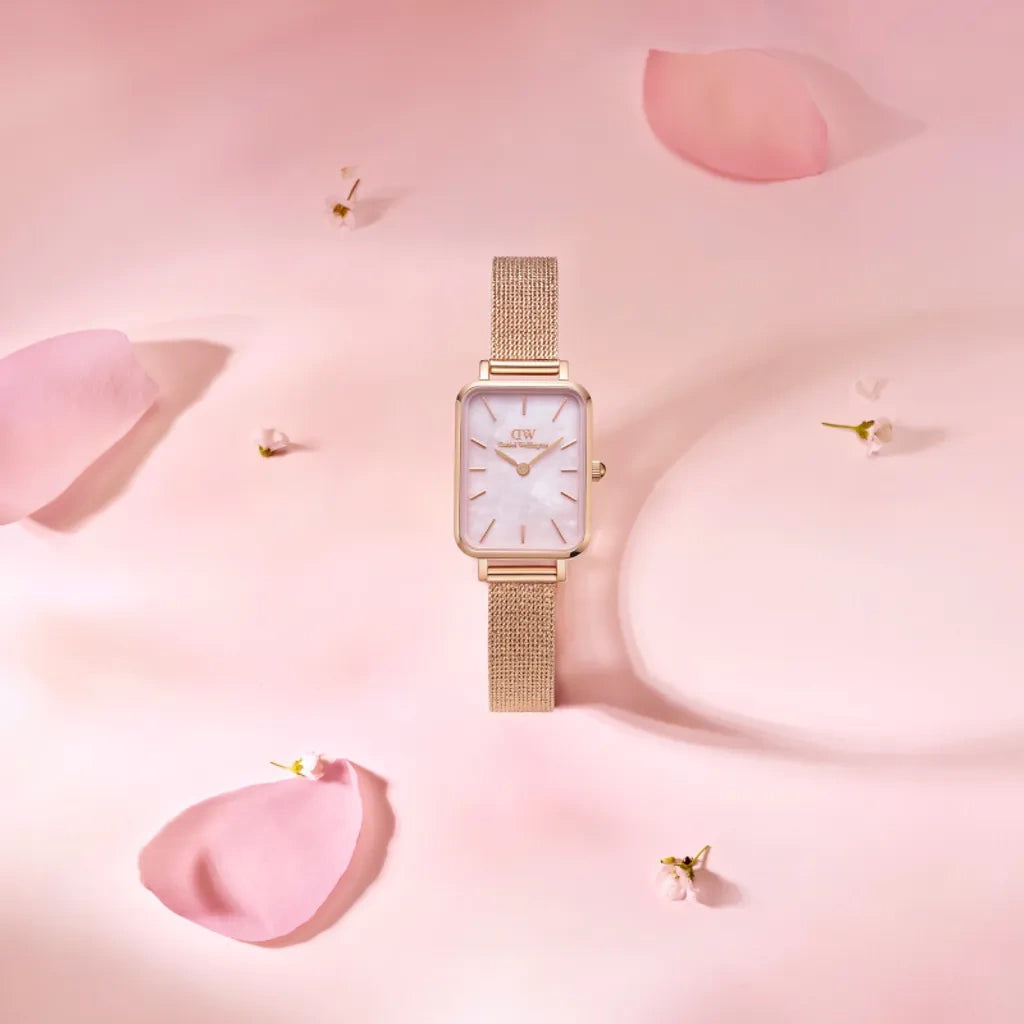 ZEGAREK DAMSKI DANIEL WELLINGTON Quadro Pressed Melrose Pearl 20mm DW00100510 + BOX (zw505o) ZEGAREK DAMSKI DANIEL WELLINGTON Quadro Pressed Melrose Pearl 20mm 7315030030587
