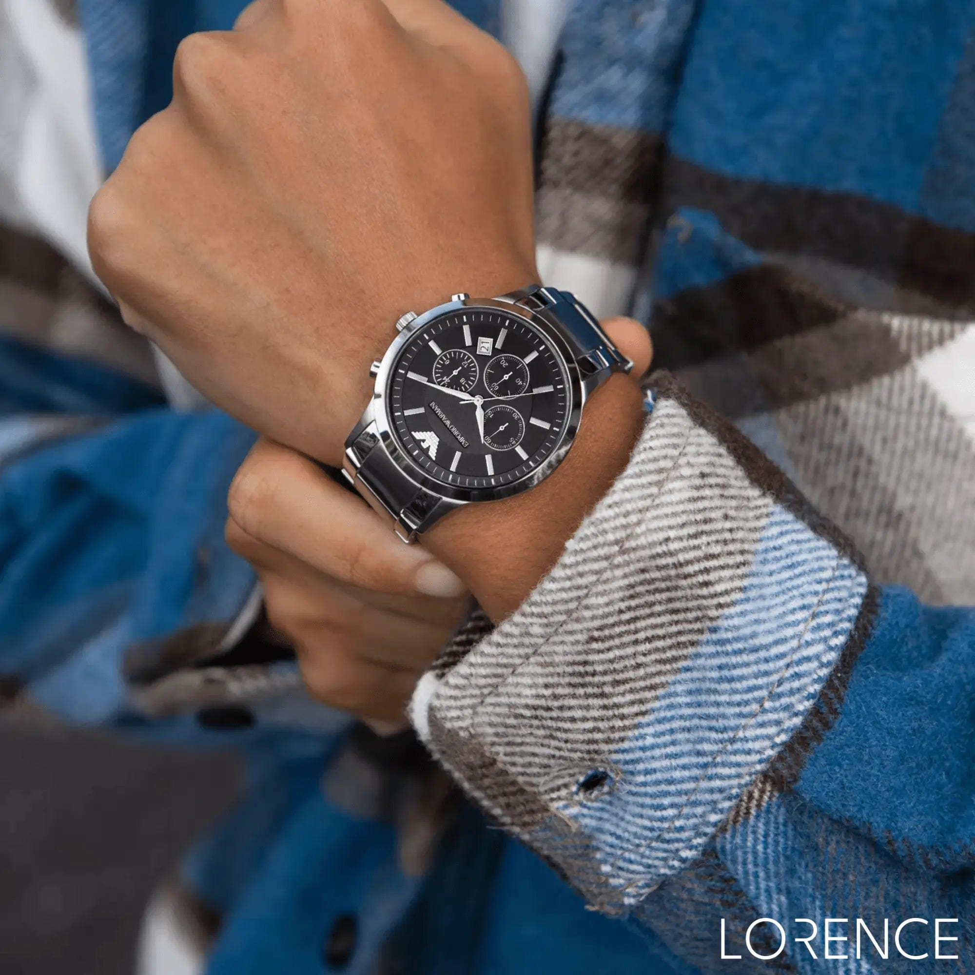 Zegarek Męski Emporio Armani AR2434 - Renato Srebrny Zegarek Męski Emporio Armani AR2434 - Renato Srebrny - Lorence 723763133821