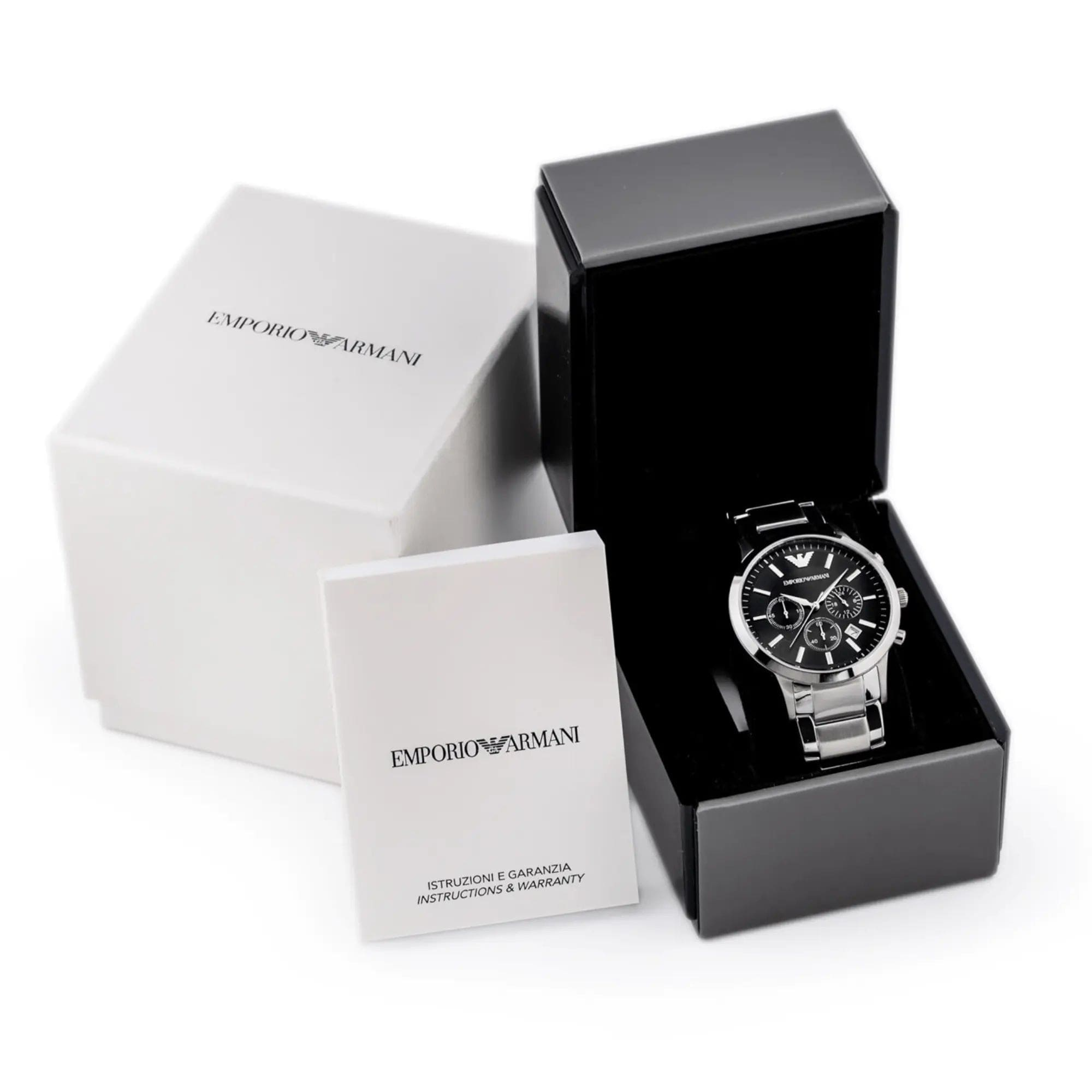 Zegarek Męski Emporio Armani AR2434 - Renato Srebrny Zegarek Męski Emporio Armani AR2434 - Renato Srebrny - Lorence 723763133821