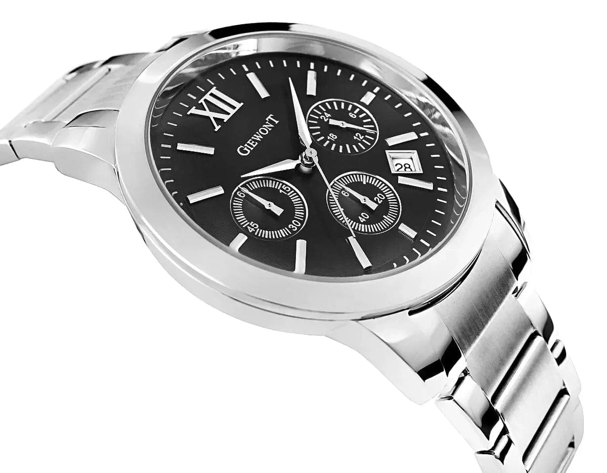 Zegarek Męski Giewont Apex Chrono GW6480-1 Chronograf Silver/black Zegarek Męski Giewont Apex Chrono GW6480-1 Chronograf Silver/black - 5904665272626