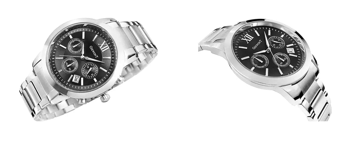 Zegarek Męski Giewont Apex Chrono GW6480-1 Chronograf Silver/black Zegarek Męski Giewont Apex Chrono GW6480-1 Chronograf Silver/black - 5904665272626