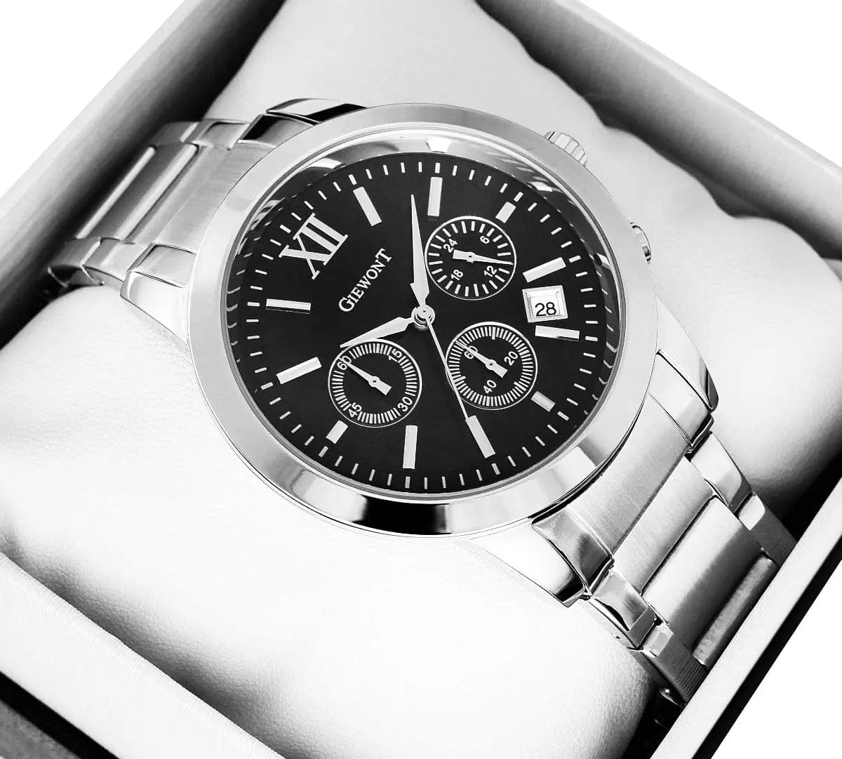 Zegarek Męski Giewont Apex Chrono GW6480-1 Chronograf Silver/black Zegarek Męski Giewont Apex Chrono GW6480-1 Chronograf Silver/black - 5904665272626