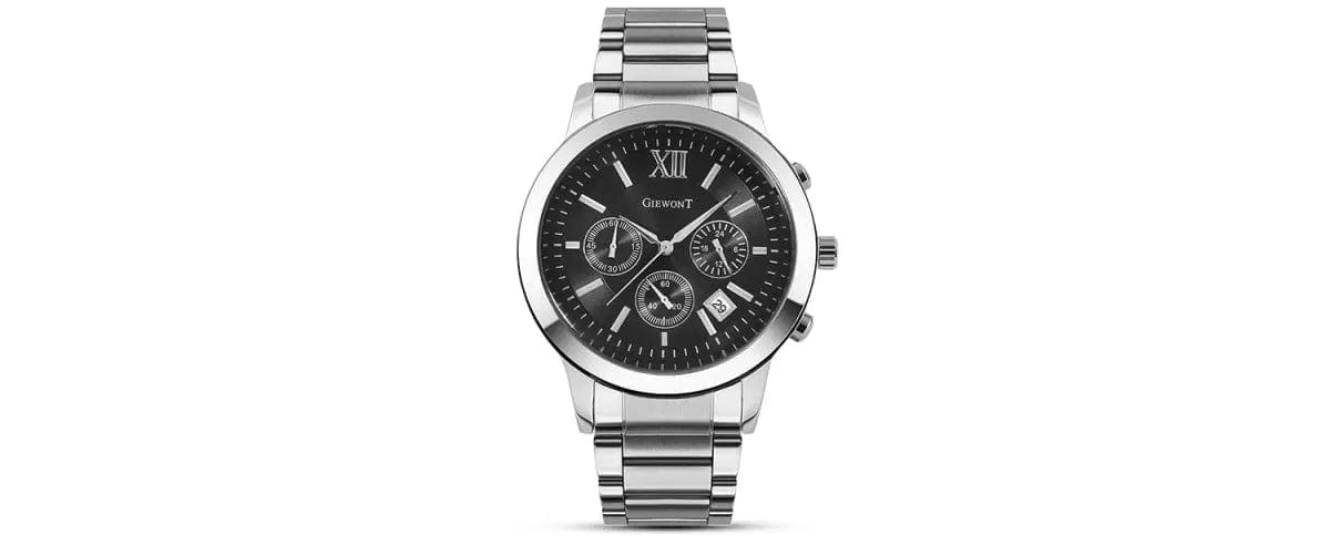 Zegarek Męski Giewont Apex Chrono GW6480-1 Chronograf Silver/black Zegarek Męski Giewont Apex Chrono GW6480-1 Chronograf Silver/black - 5904665272626
