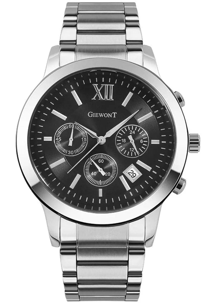 Zegarek Męski Giewont Apex Chrono GW6480-1 Chronograf Silver/black Zegarek Męski Giewont Apex Chrono GW6480-1 Chronograf Silver/black - 5904665272626