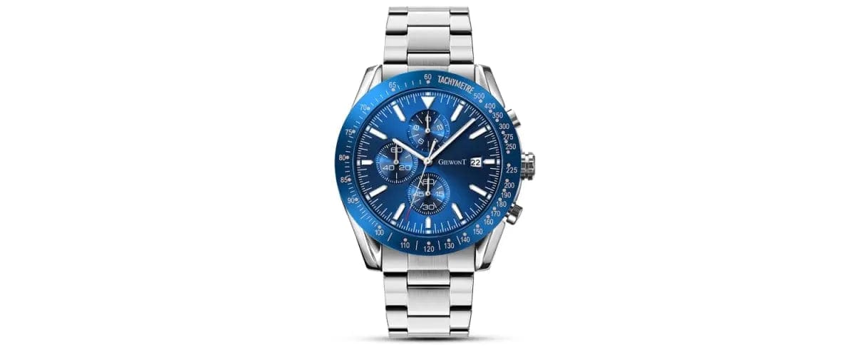 Zegarek Męski Giewont Primechrono GW8620-2 Chronograf Silver/blue Zegarek Męski Giewont Primechrono GW8620-2 Chronograf Silver/blue - 5904665272557